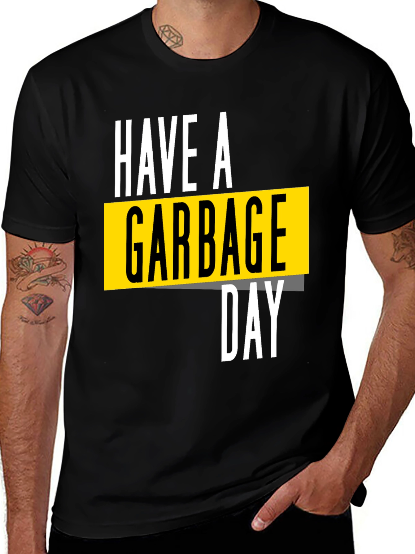 Have a Garbage Day Black Graphic Tee