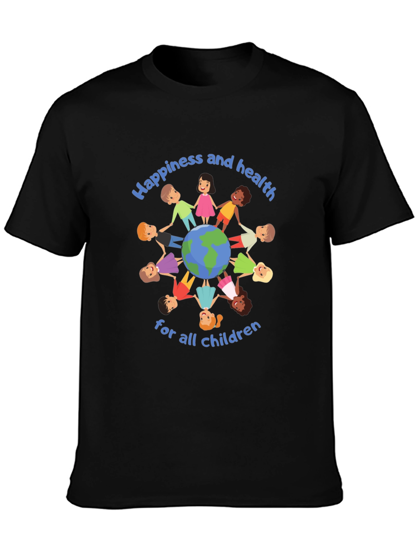 Happiness and Health Childrens Globe T-Shirt