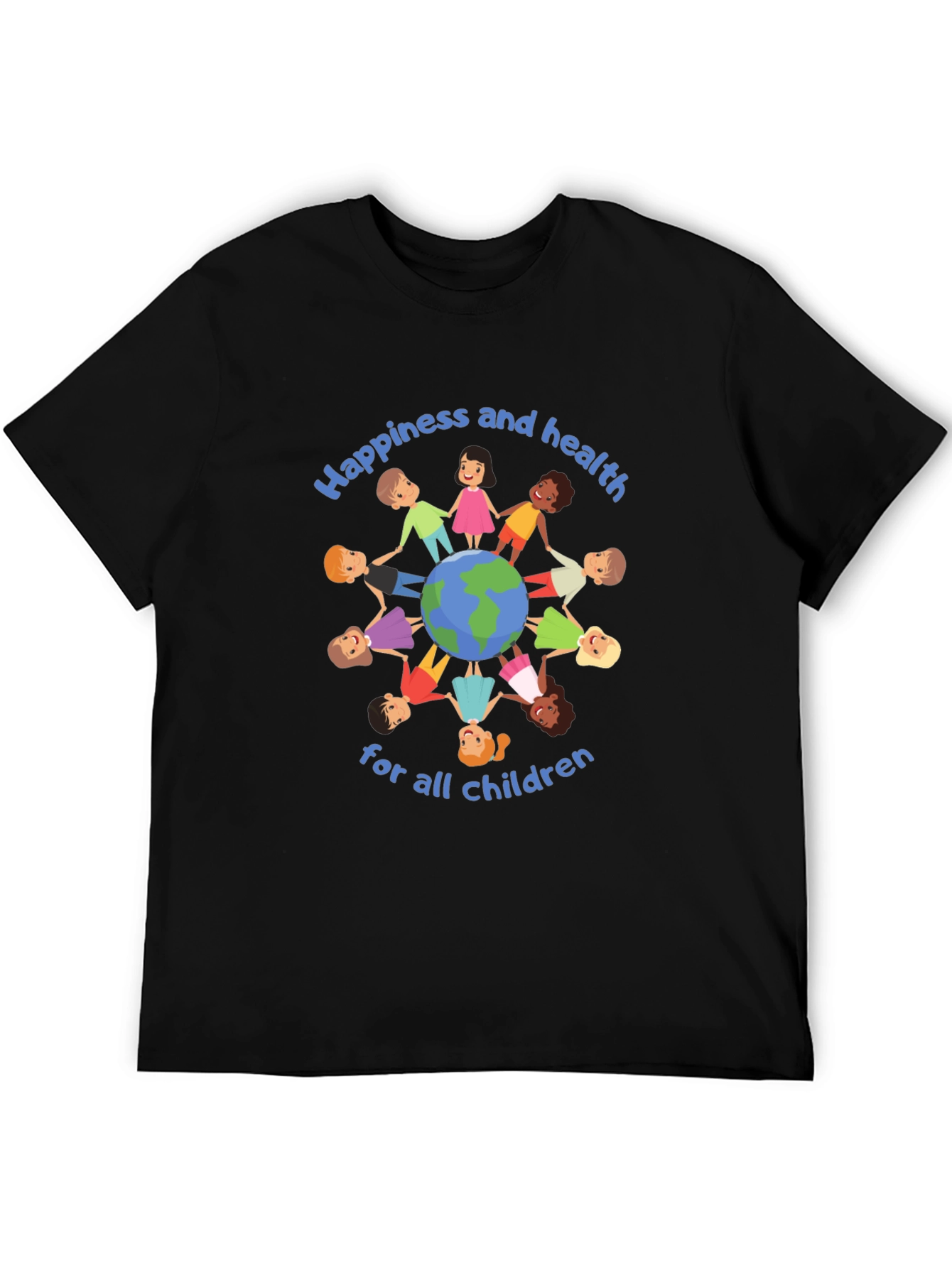 Happiness and Health Childrens Globe T-Shirt