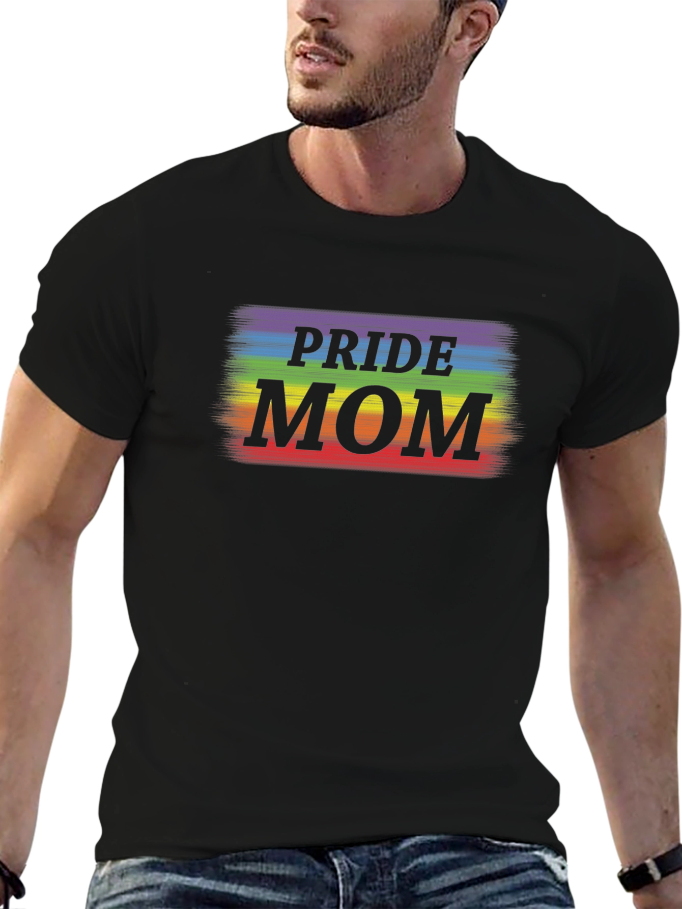 Pride Mom Graphic T-Shirt - LGBTQ+ Support Tee