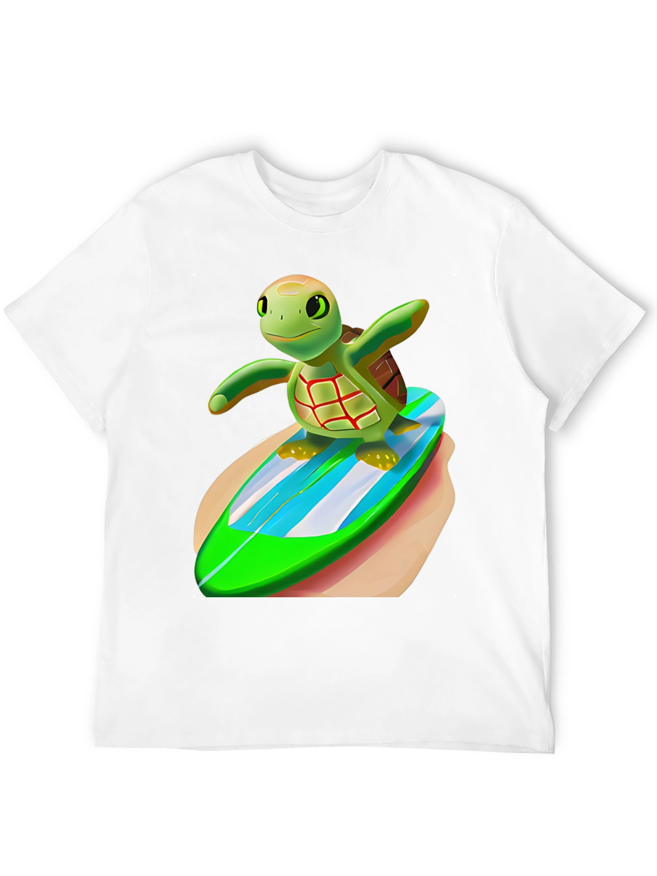 Surfing Turtle Graphic Tee - Cool & Unique Design