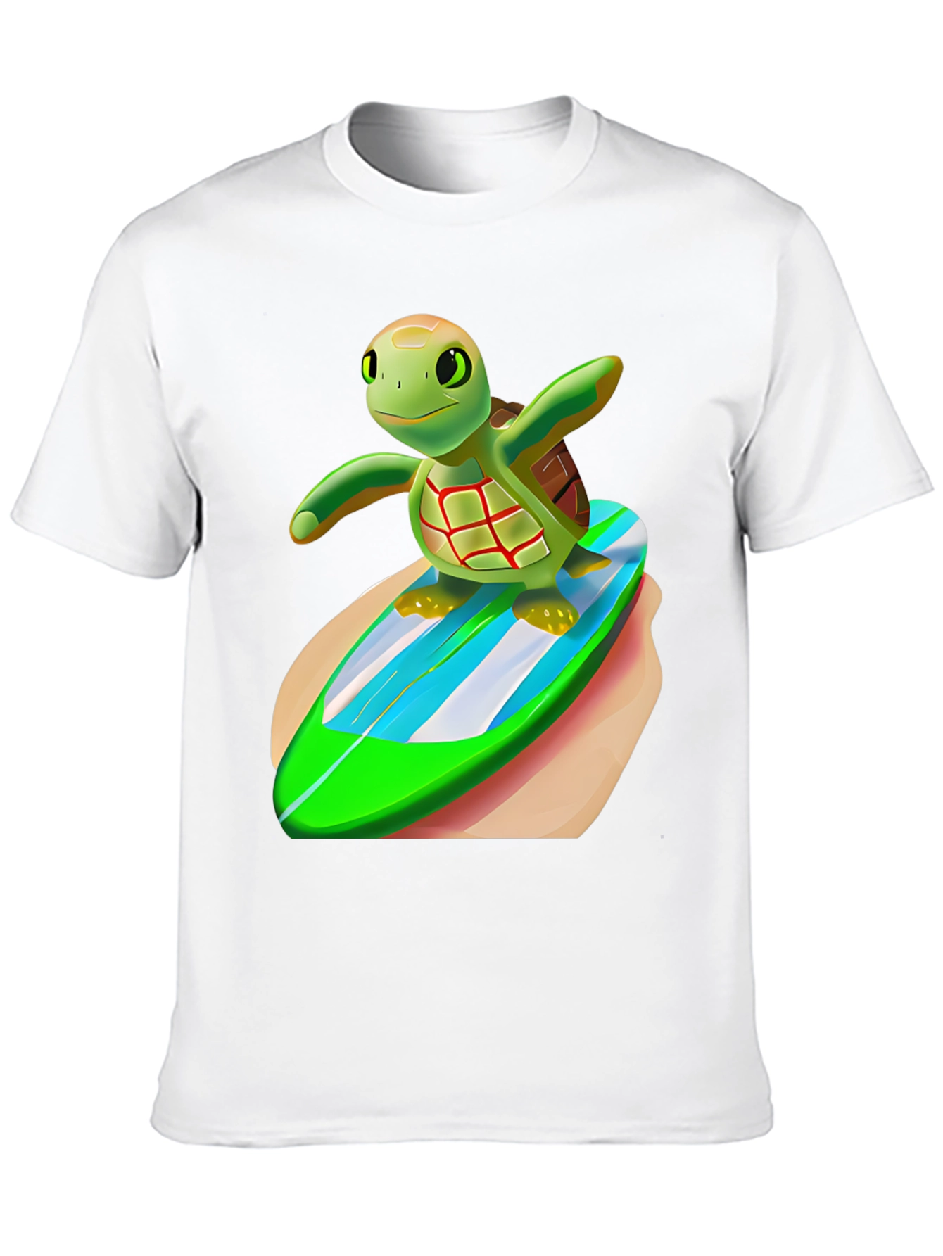Surfing Turtle Graphic Tee - Cool & Unique Design