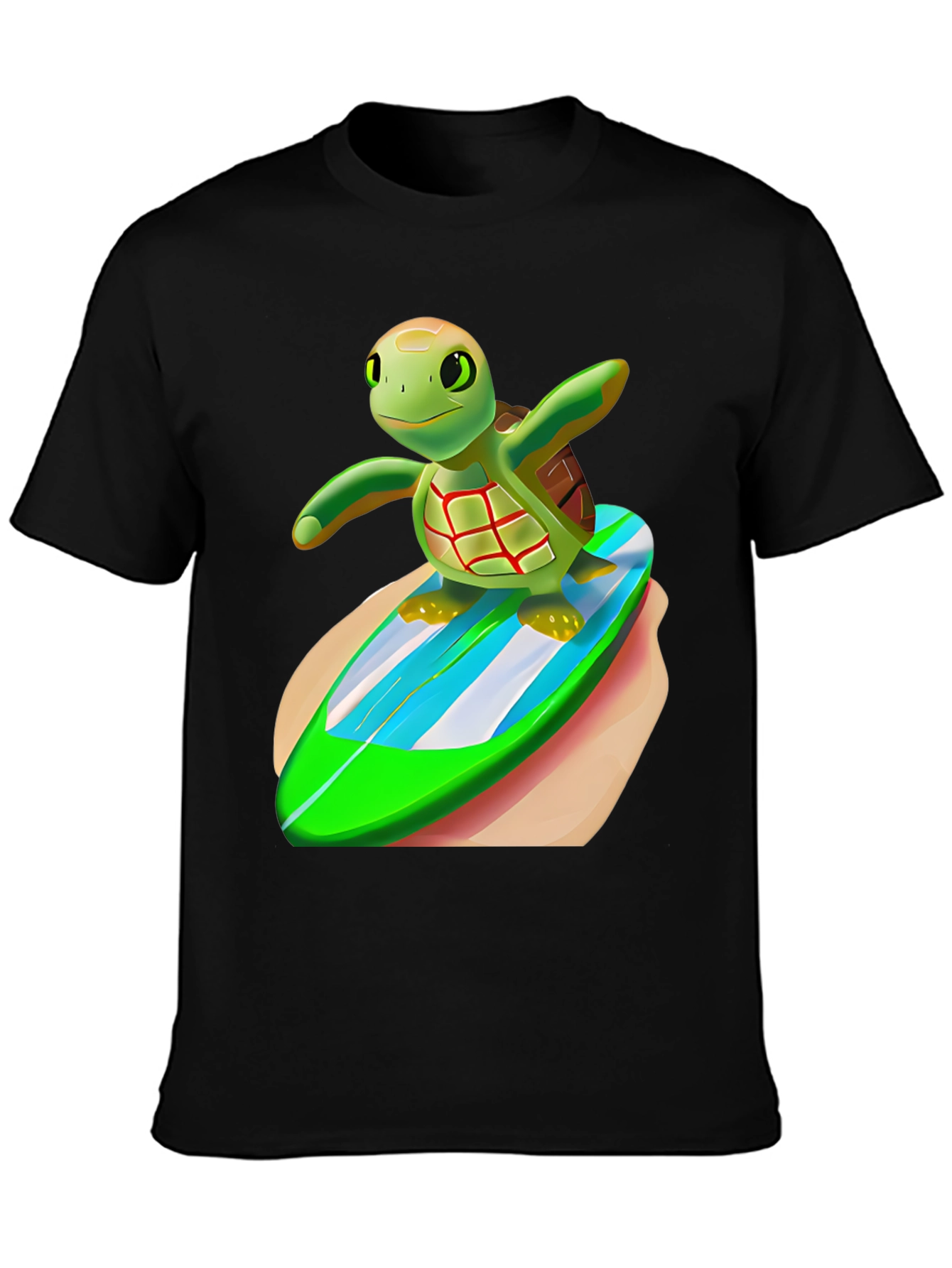 Surfing Turtle Graphic Tee - Cool & Unique Design
