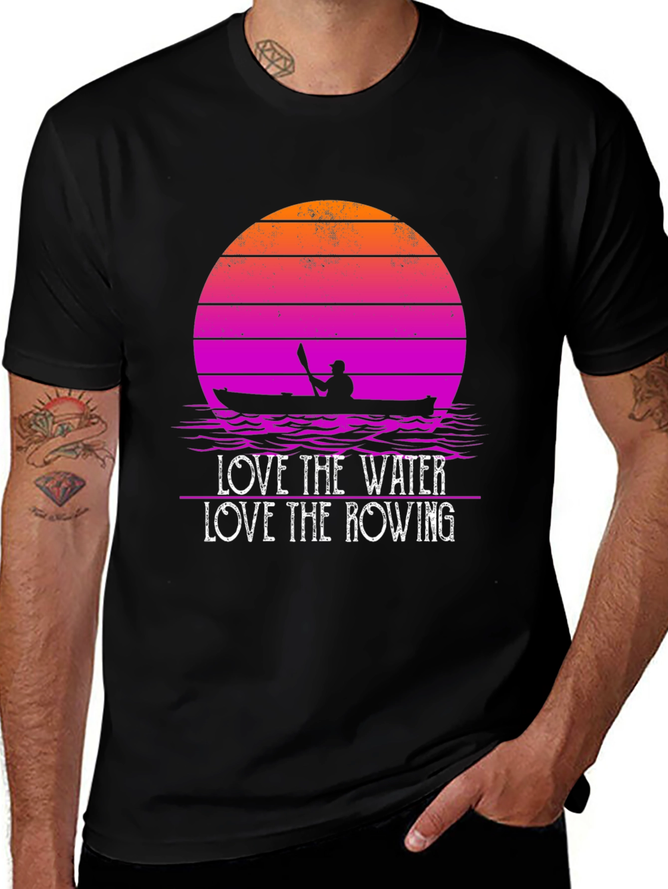 Love the Water Rowing Graphic T-Shirt