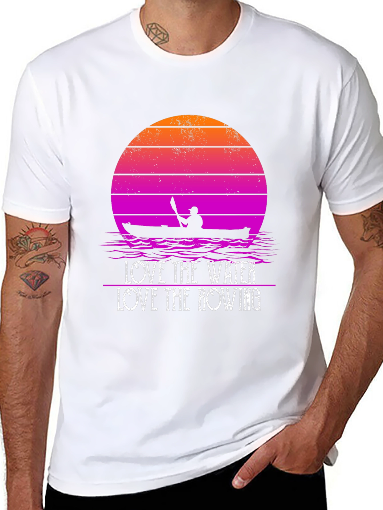 Love the Water Rowing Graphic T-Shirt