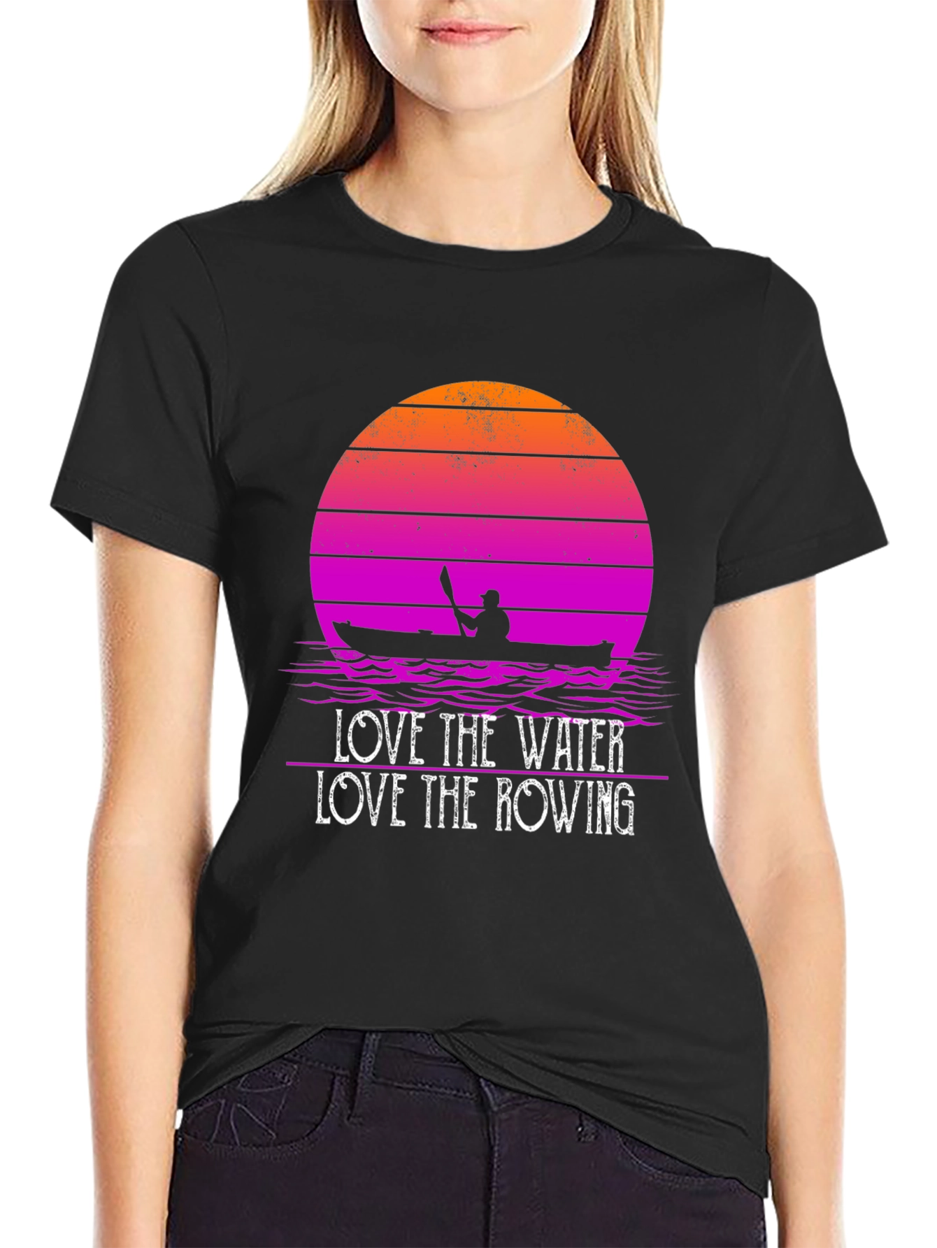 Love the Water Rowing Graphic T-Shirt