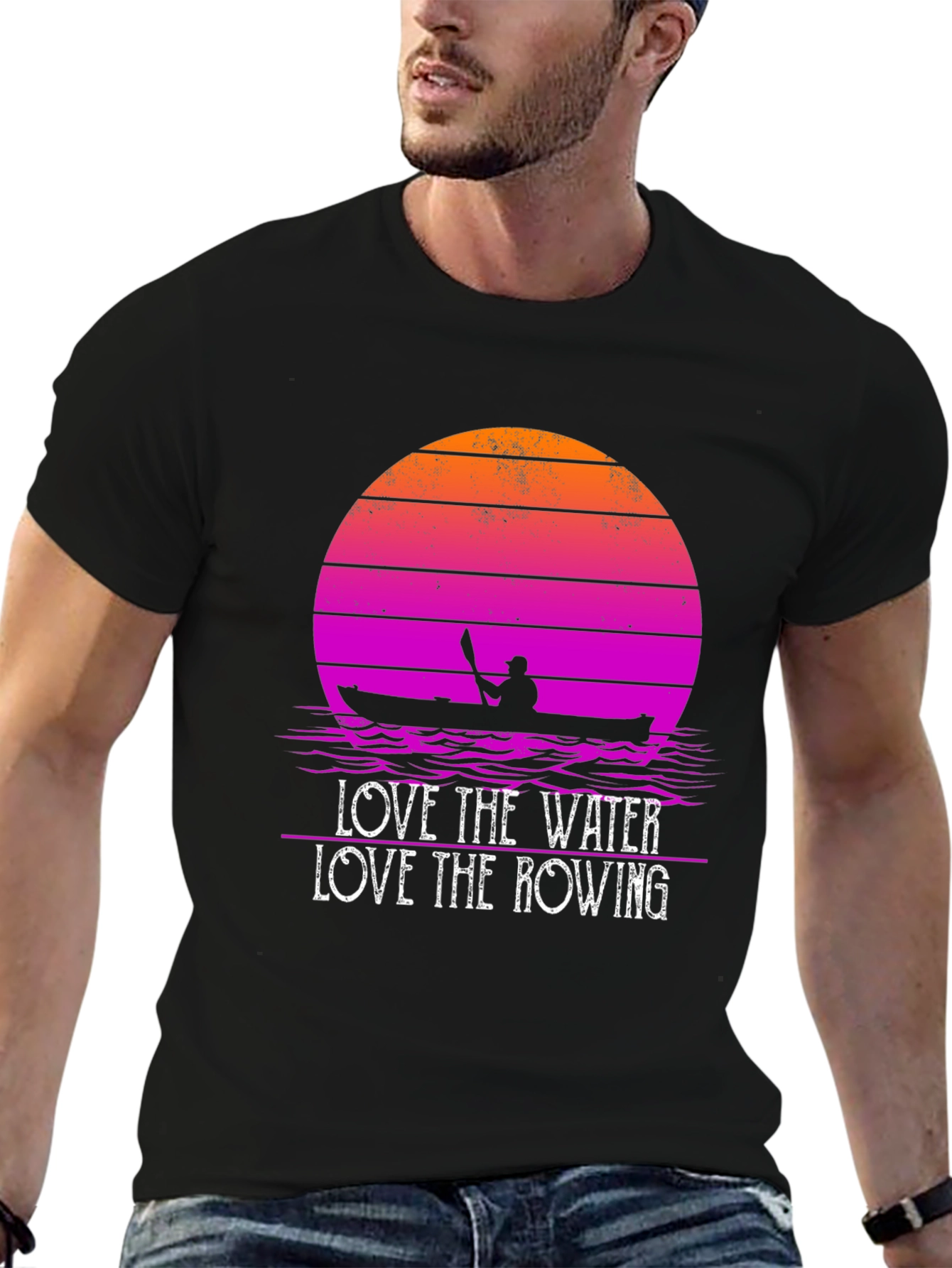 Love the Water Rowing Graphic T-Shirt