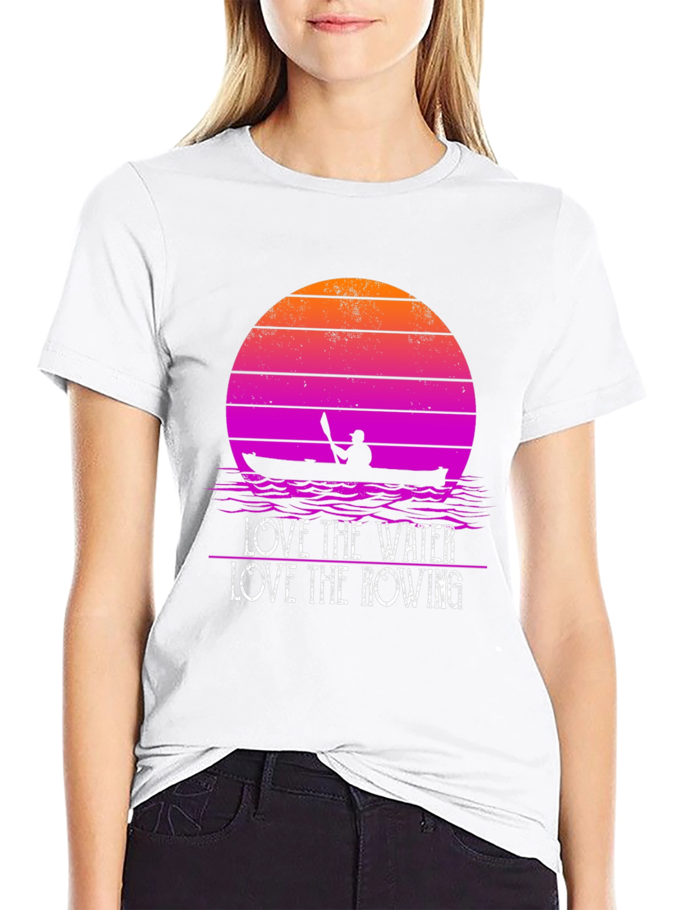 Love the Water Rowing Graphic T-Shirt
