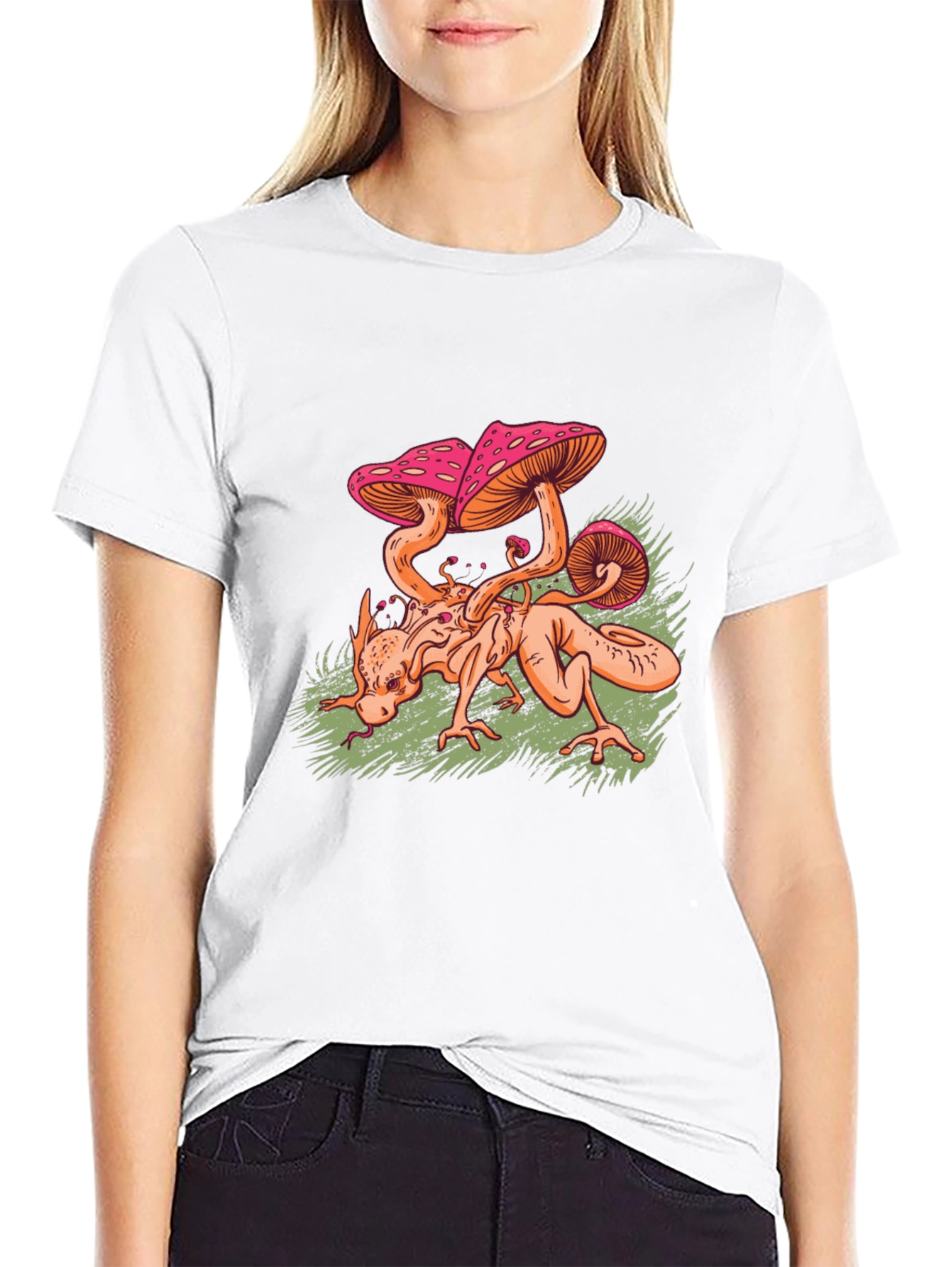 Mushroom Monster Graphic Tee - Unique Design