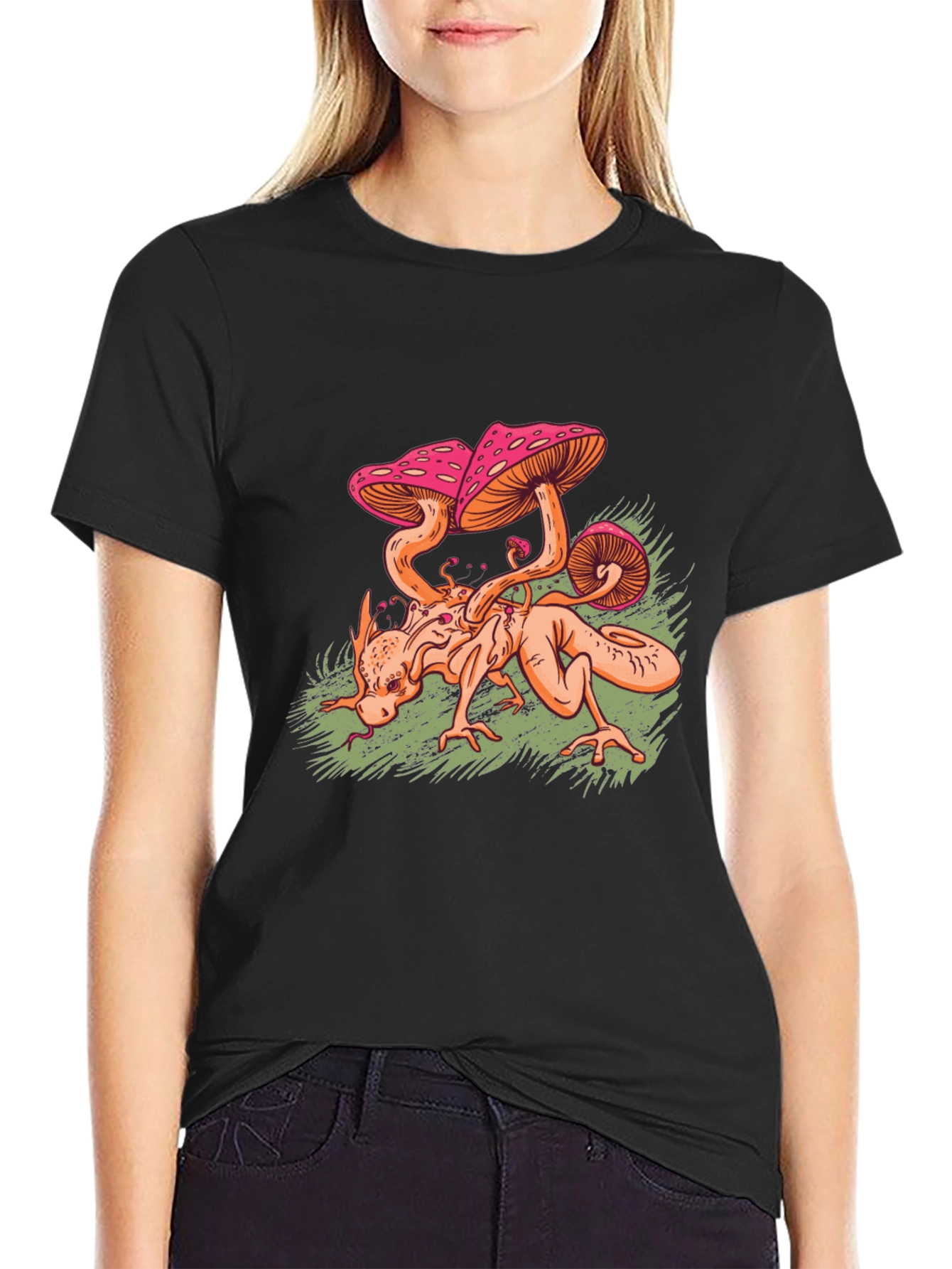 Mushroom Monster Graphic Tee - Unique Design
