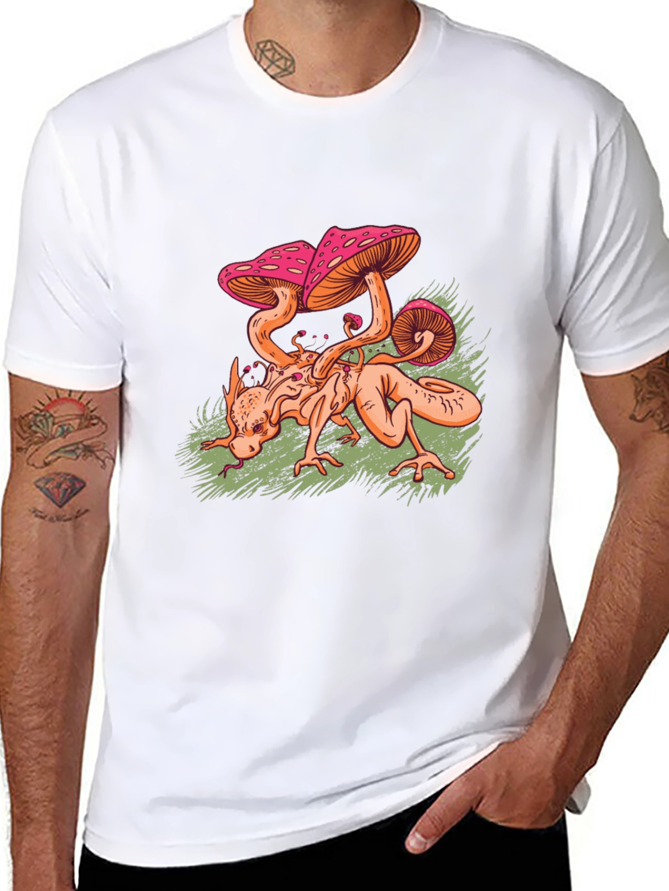 Mushroom Monster Graphic Tee - Unique Design