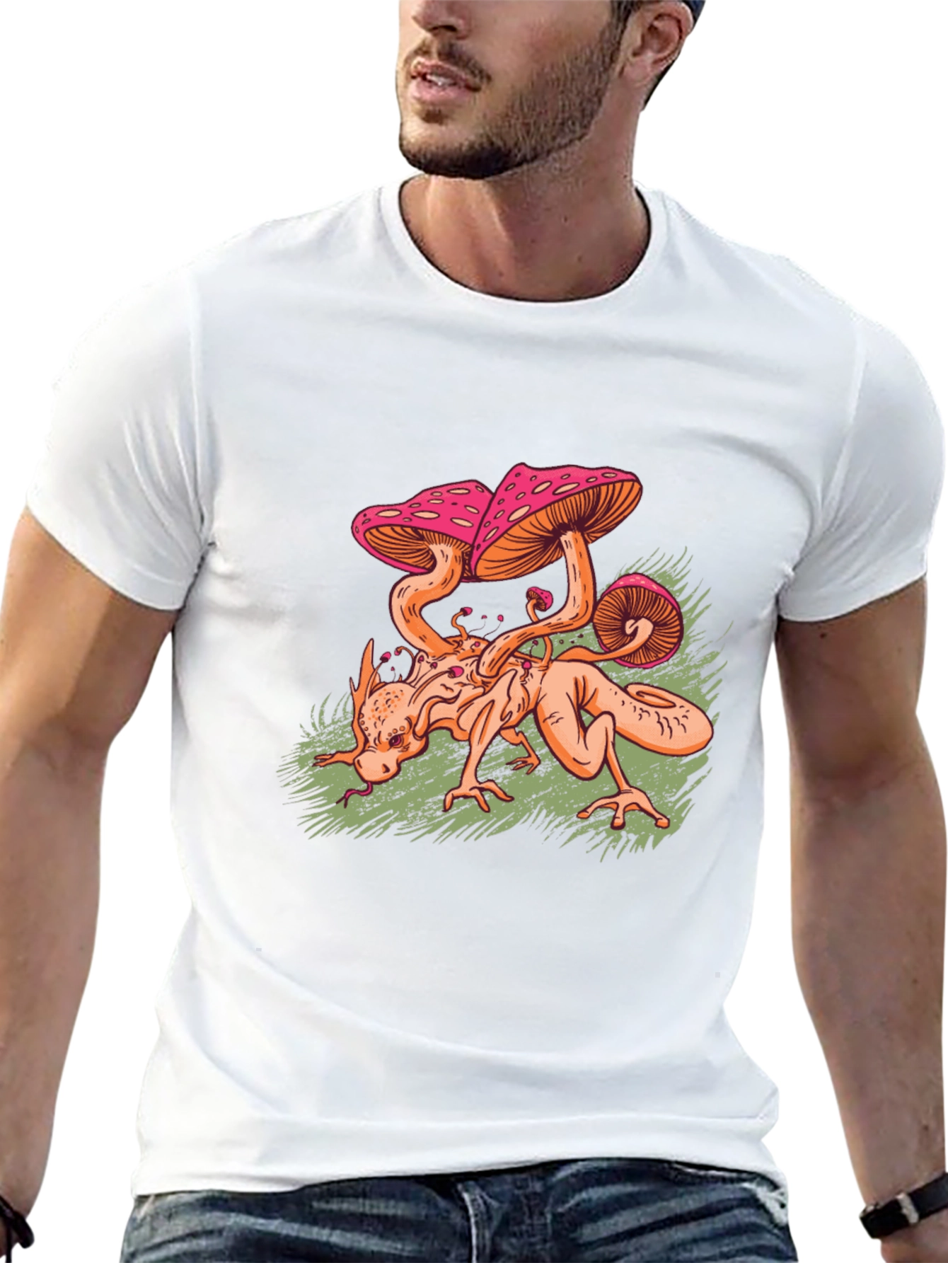 Mushroom Monster Graphic Tee - Unique Design