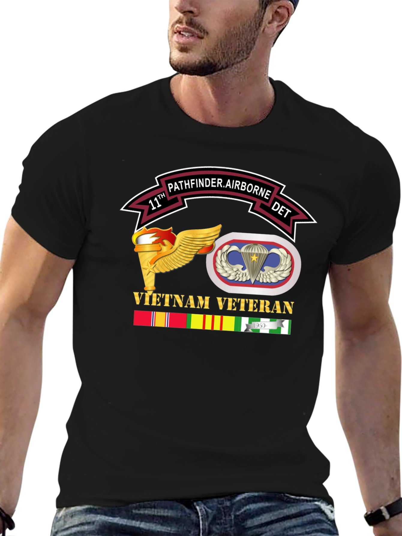 Vietnam Veteran 11th Pathfinder Airborne T-Shirt