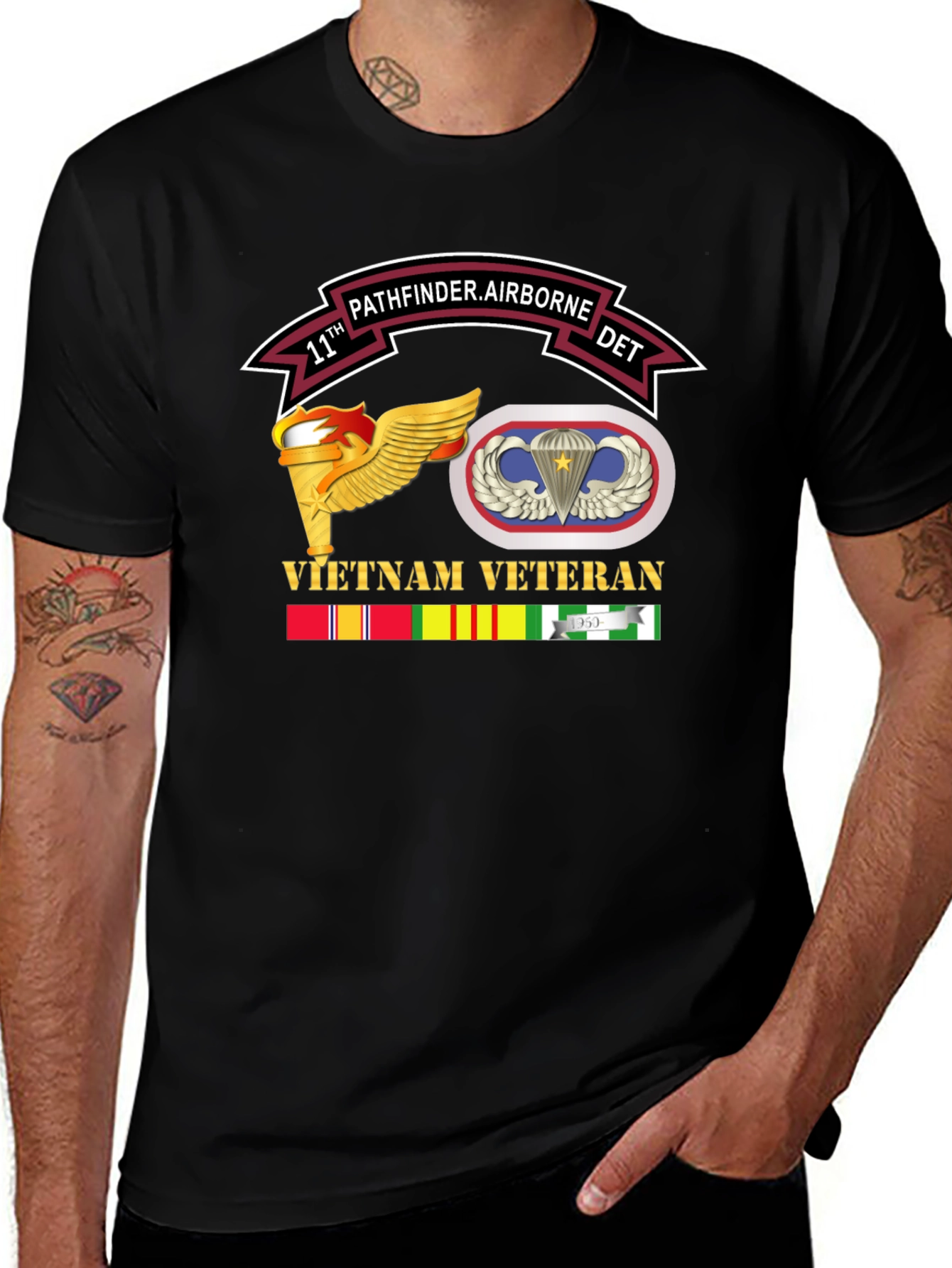 Vietnam Veteran 11th Pathfinder Airborne T-Shirt