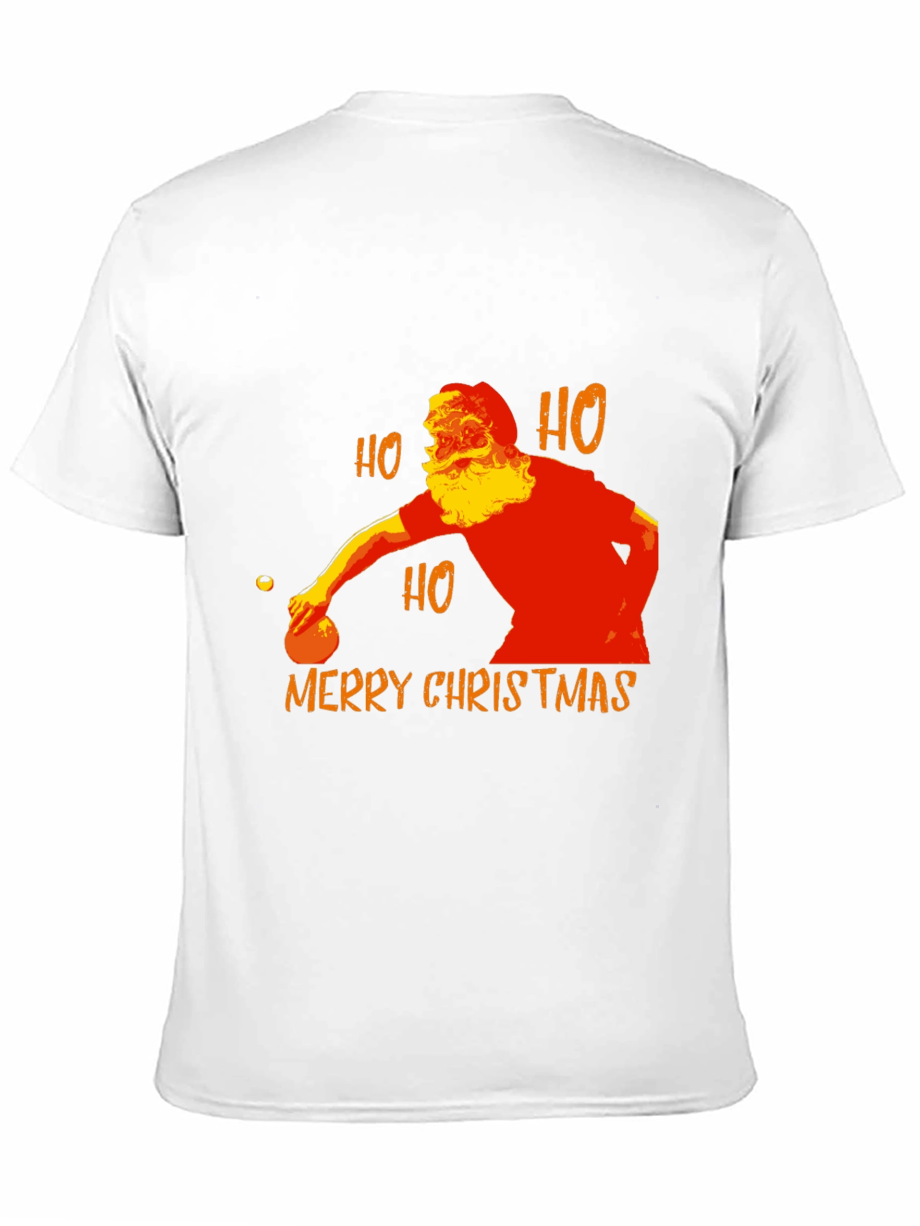 Santa Claus Bowling Merry Christmas T-Shirt