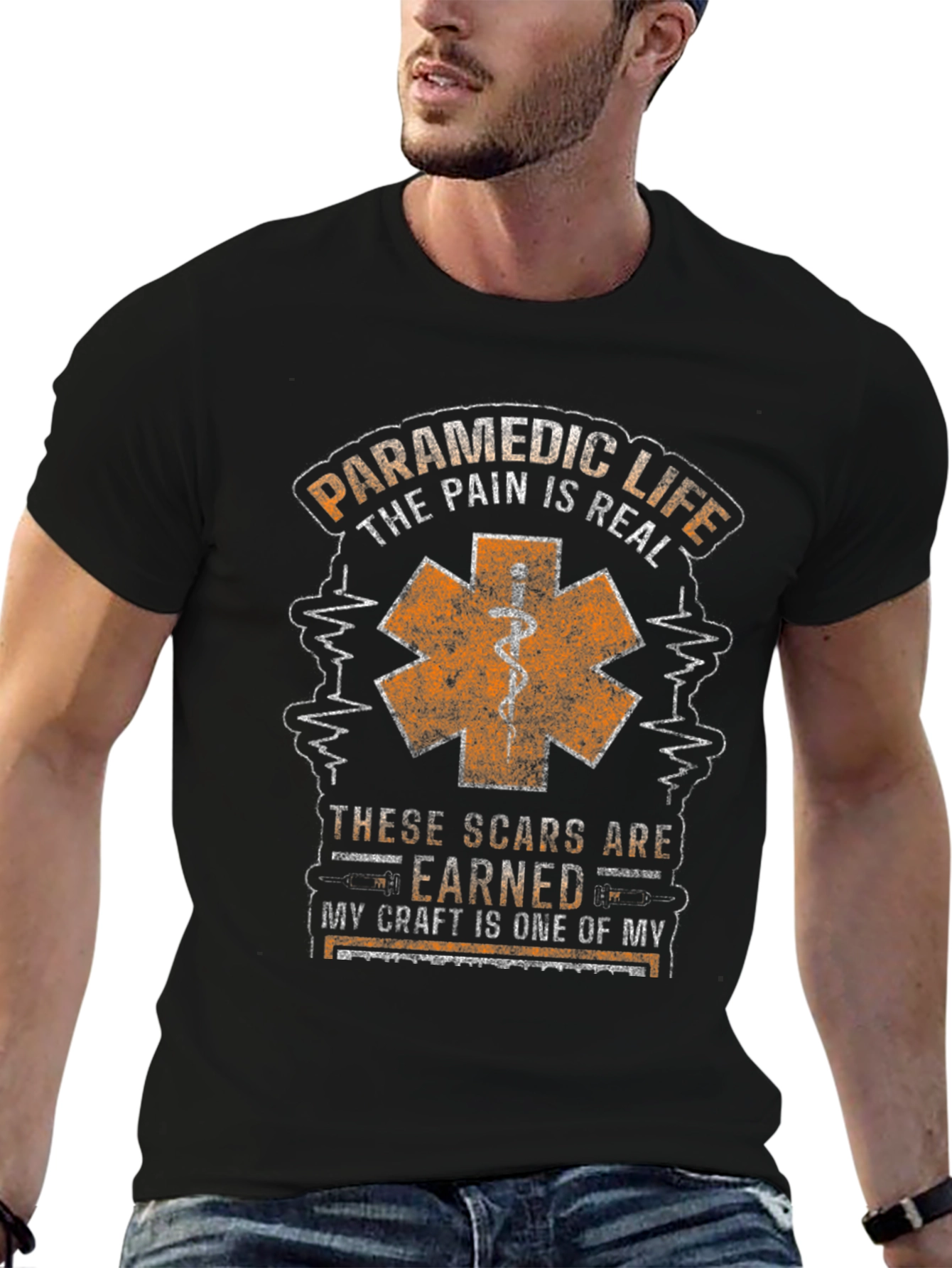 Paramedic Life T-Shirt - Scars Earned EMS Tee