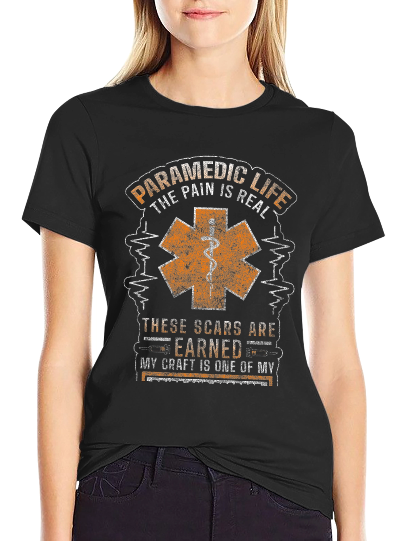 Paramedic Life T-Shirt - Scars Earned EMS Tee