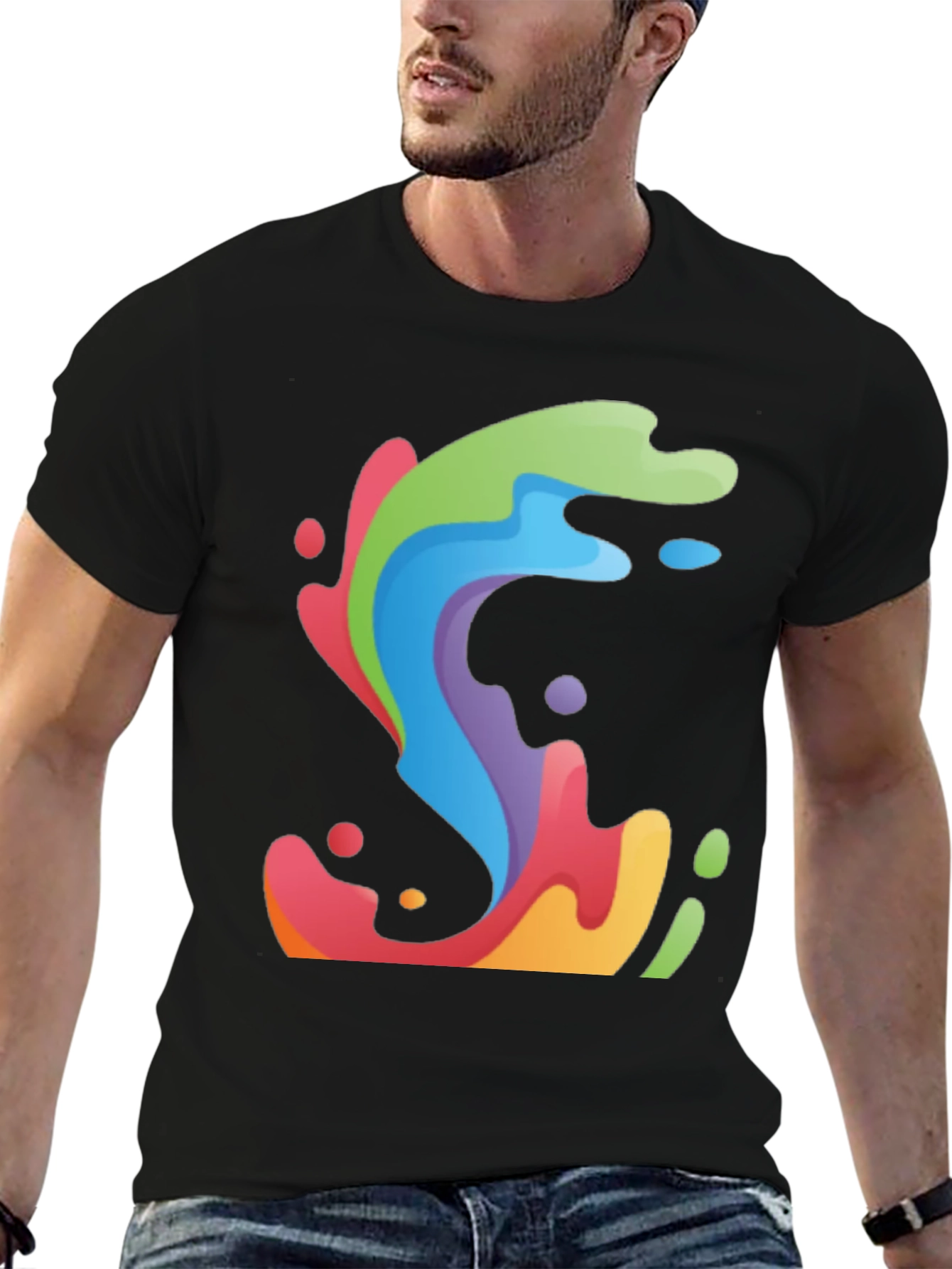 Colorful Abstract Graphic Tee