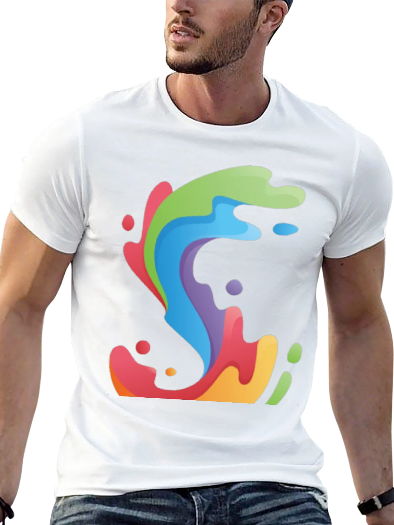 Colorful Abstract Graphic Tee