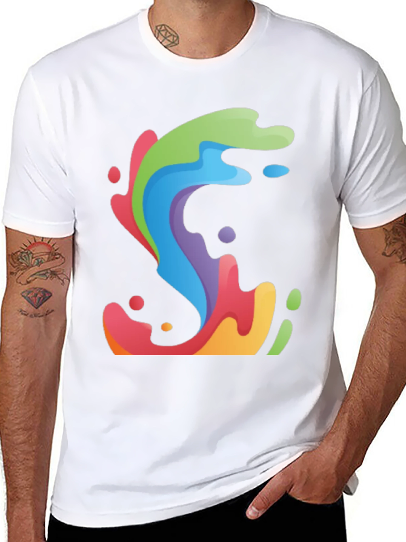 Colorful Abstract Graphic Tee