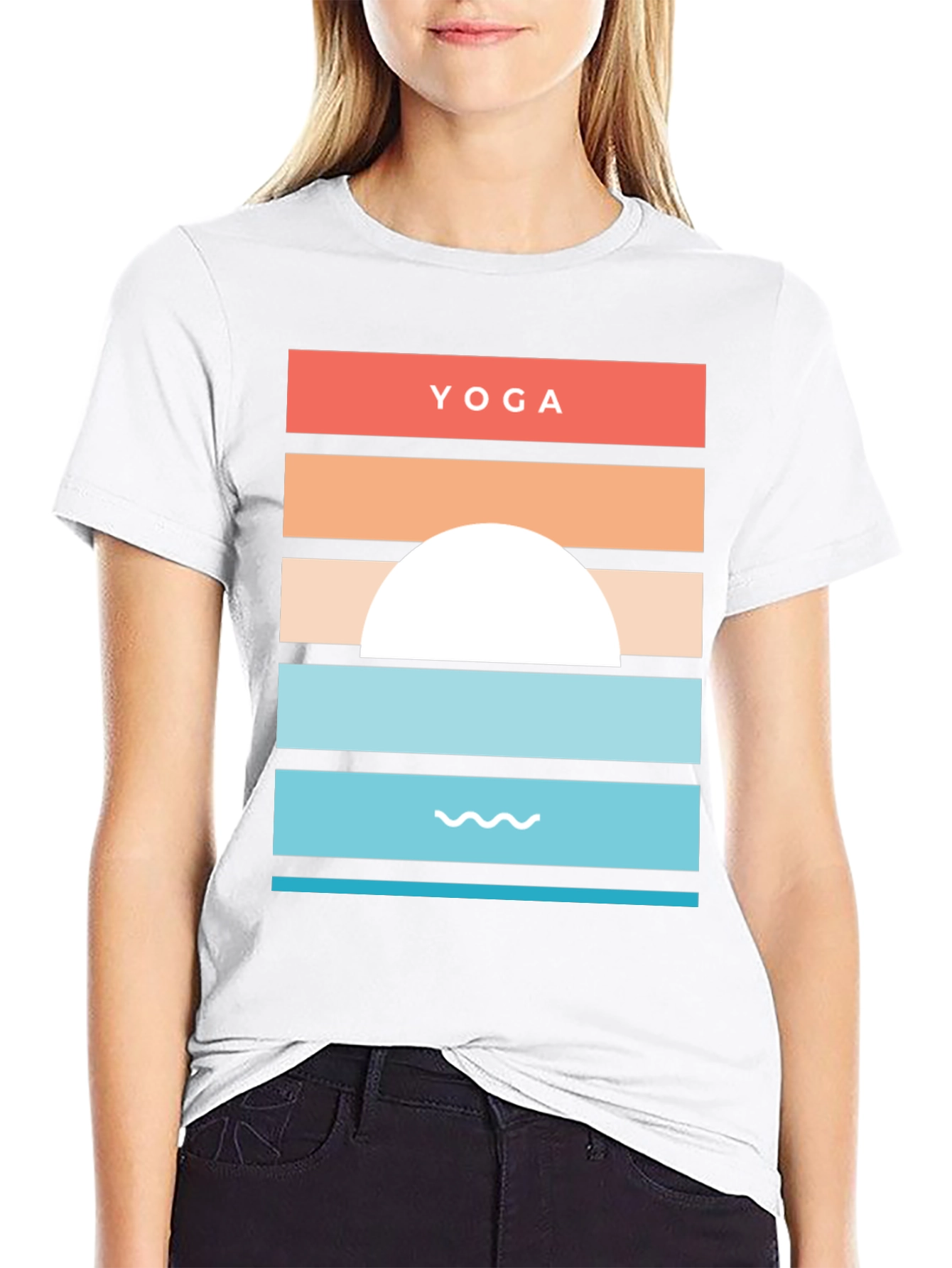 Yoga Sunset Graphic Tee | Relaxation and Style