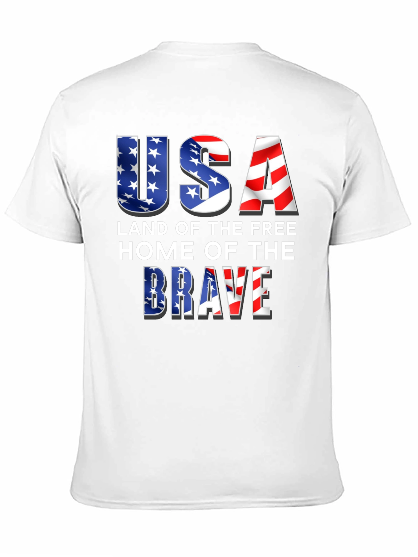 USA Land of the Free Patriotic T-Shirt