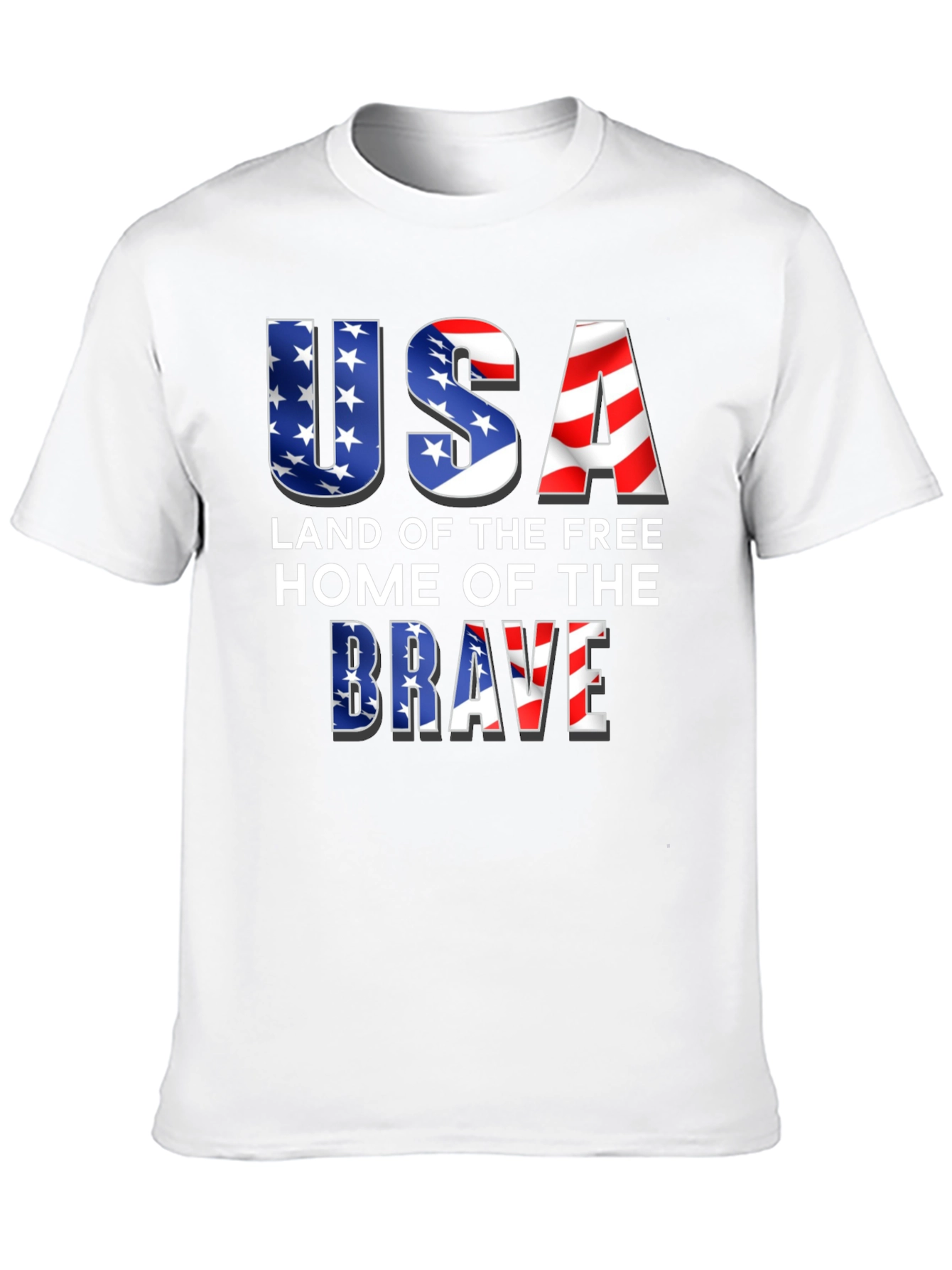 USA Land of the Free Patriotic T-Shirt