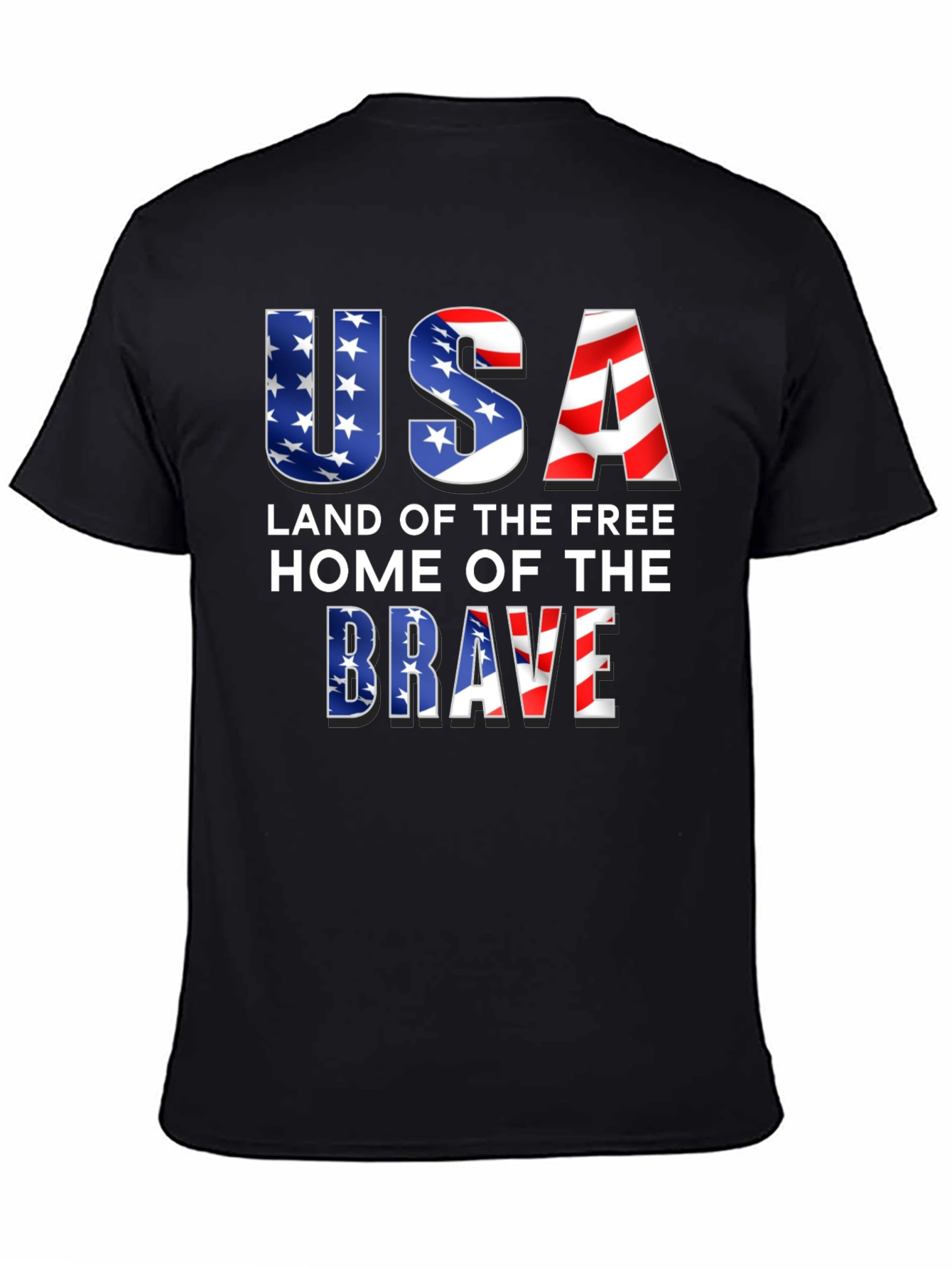 USA Land of the Free Patriotic T-Shirt