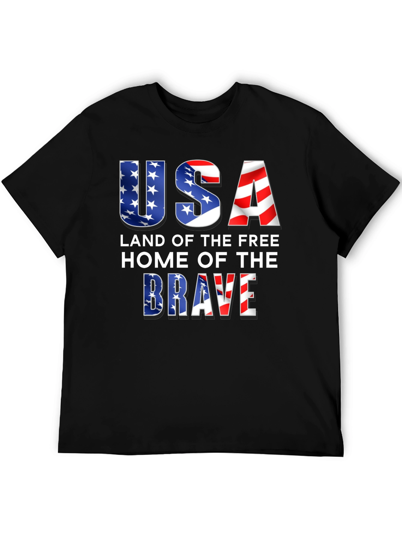 USA Land of the Free Patriotic T-Shirt