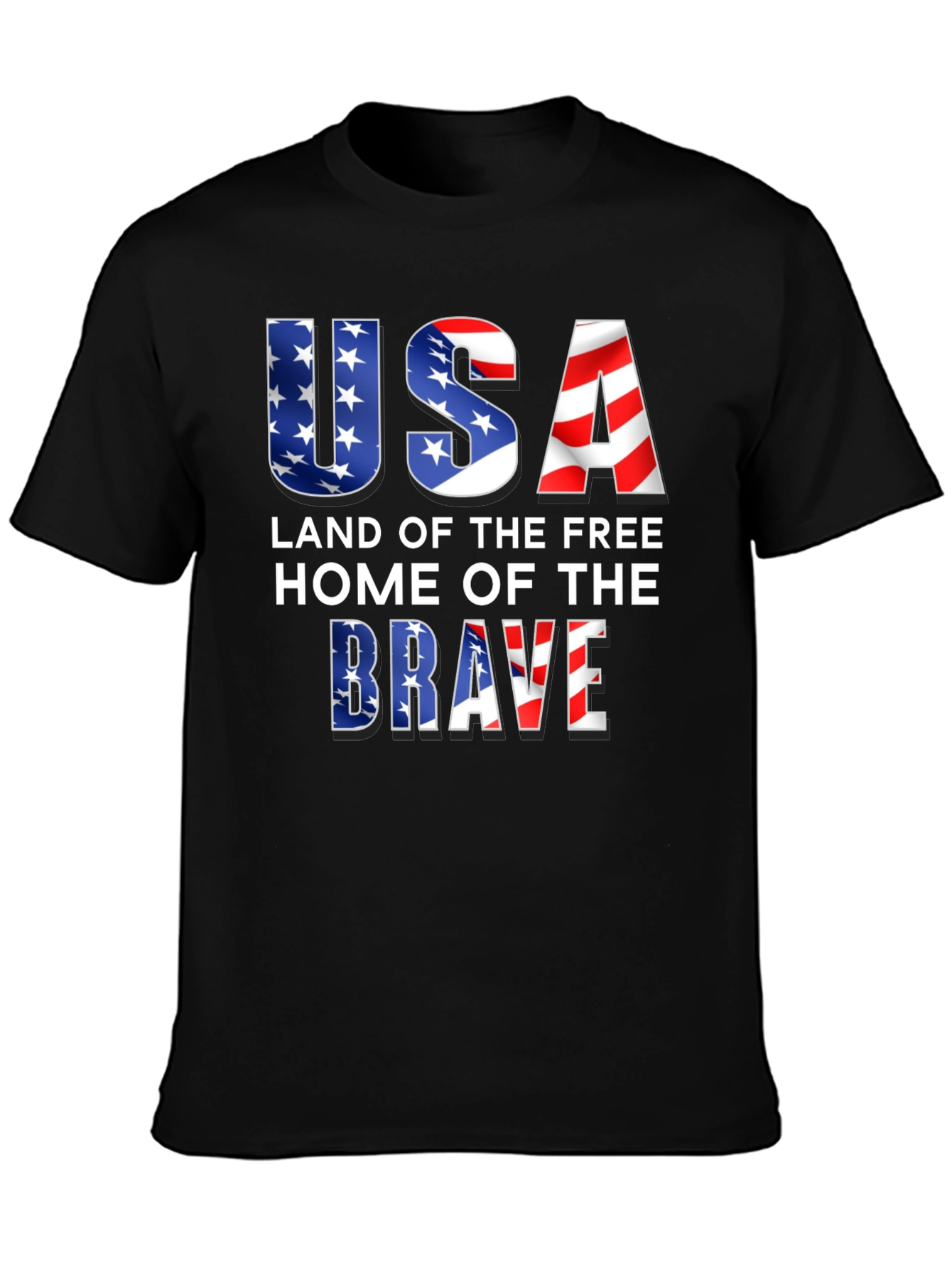 USA Land of the Free Patriotic T-Shirt