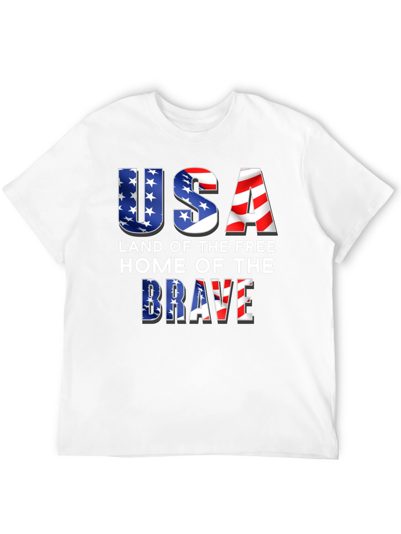 USA Land of the Free Patriotic T-Shirt