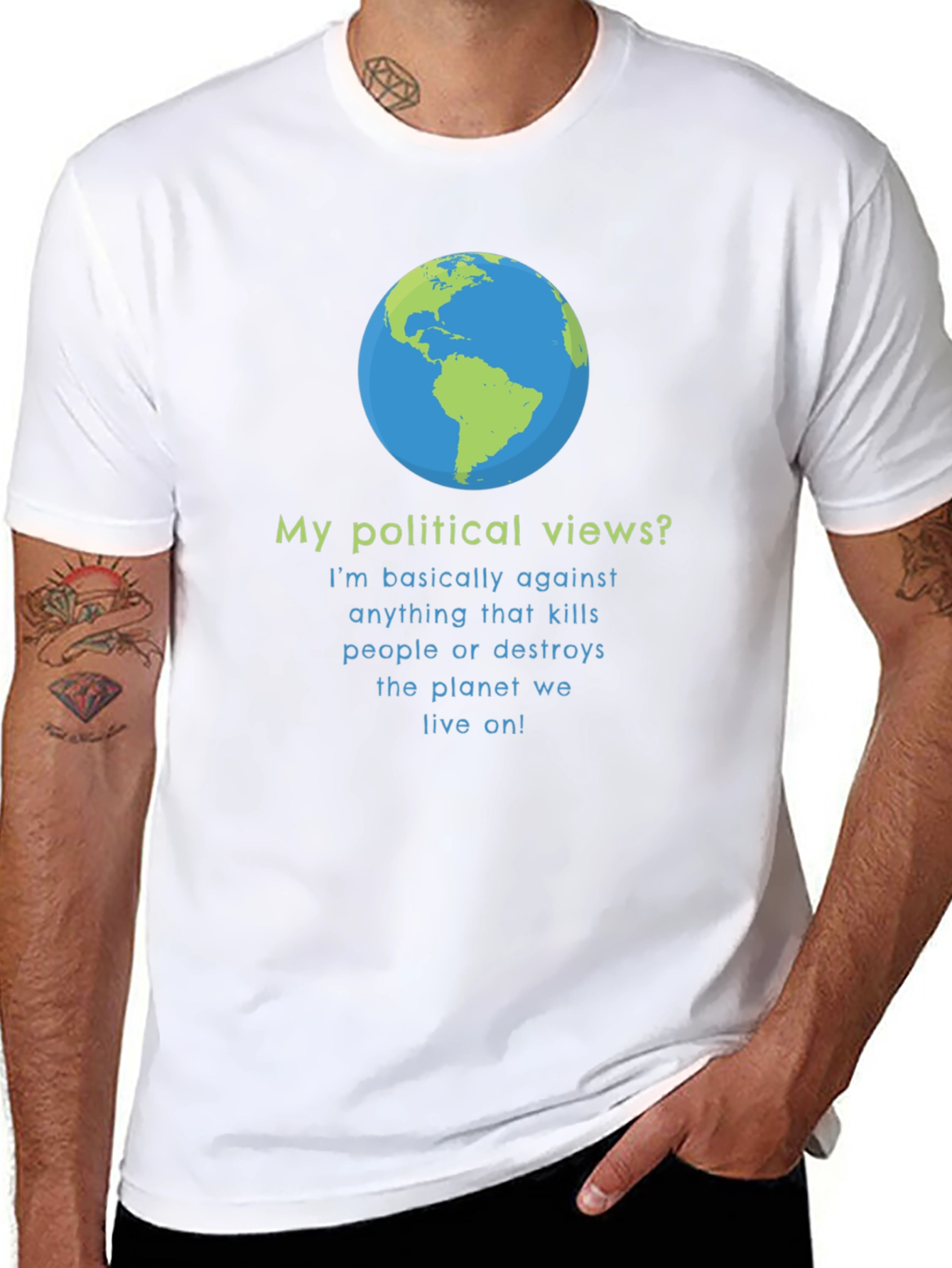 Earth Friendly Political Views T-Shirt