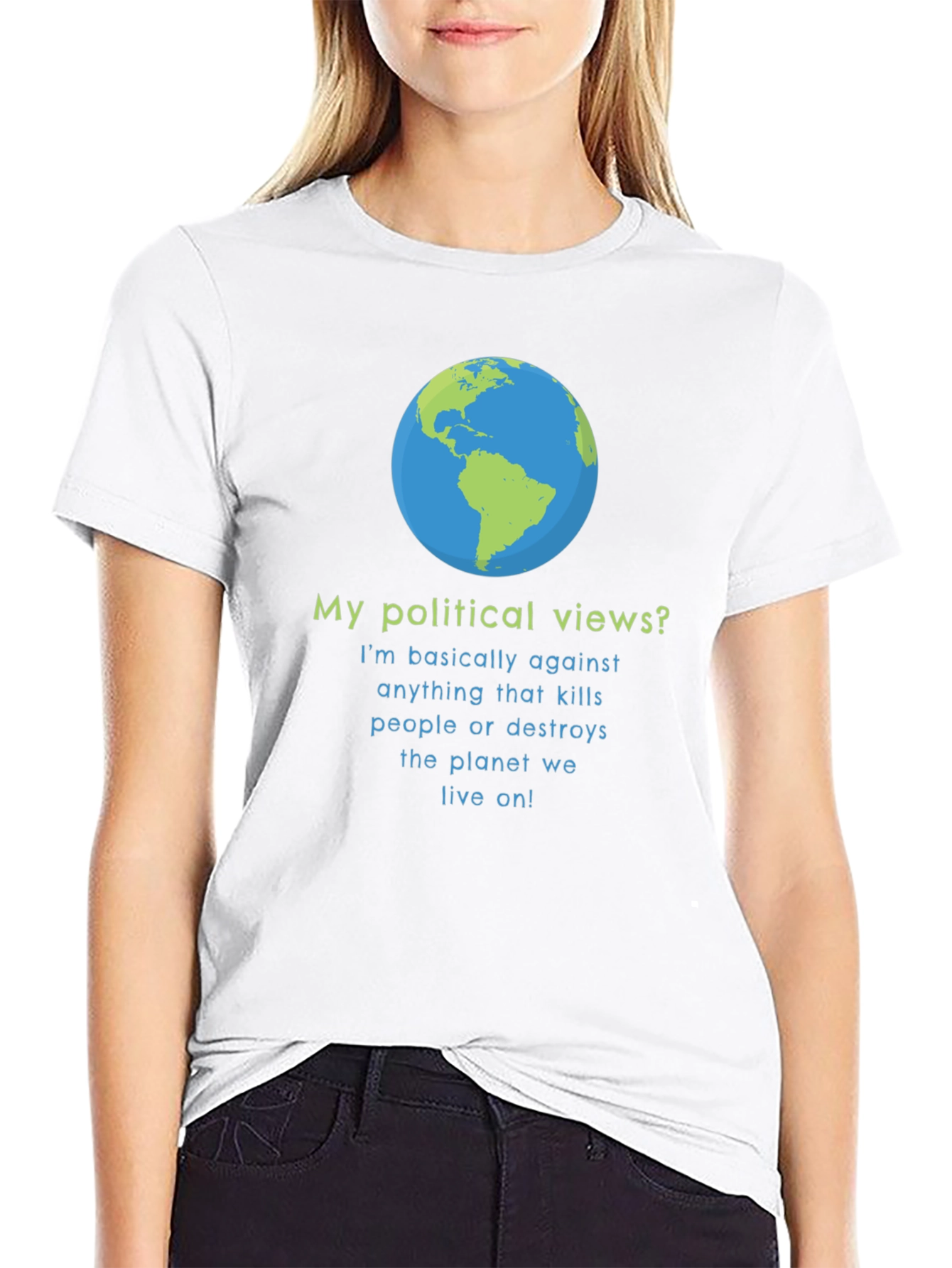 Earth Friendly Political Views T-Shirt