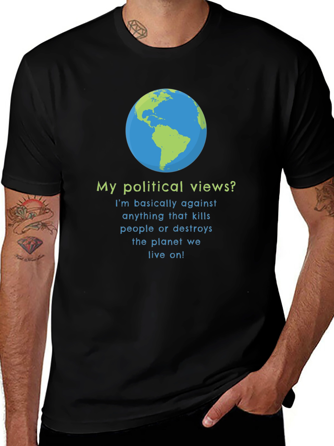 Earth Friendly Political Views T-Shirt
