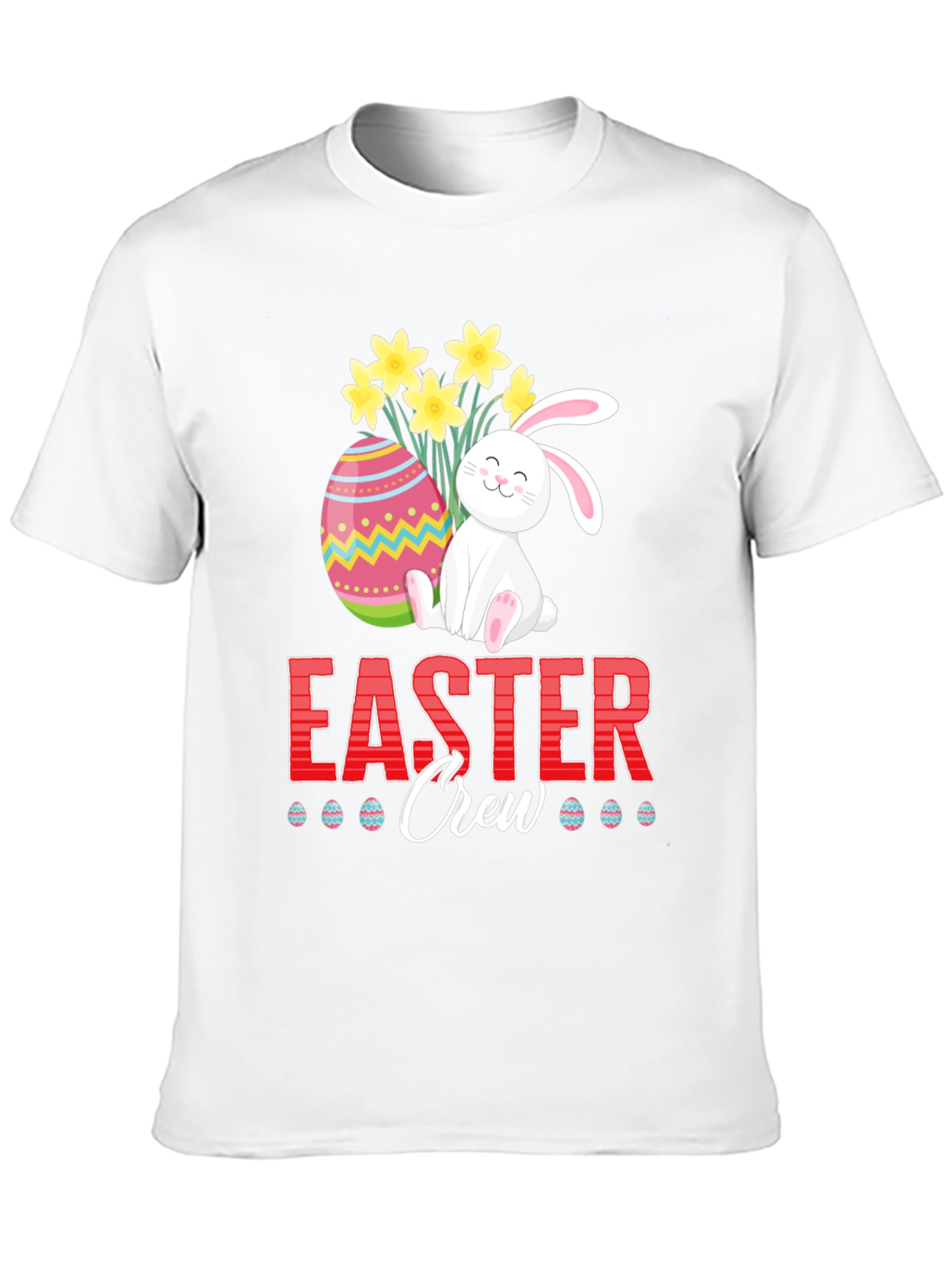 Easter Crew T-Shirt - Bunny & Egg Graphic Tee