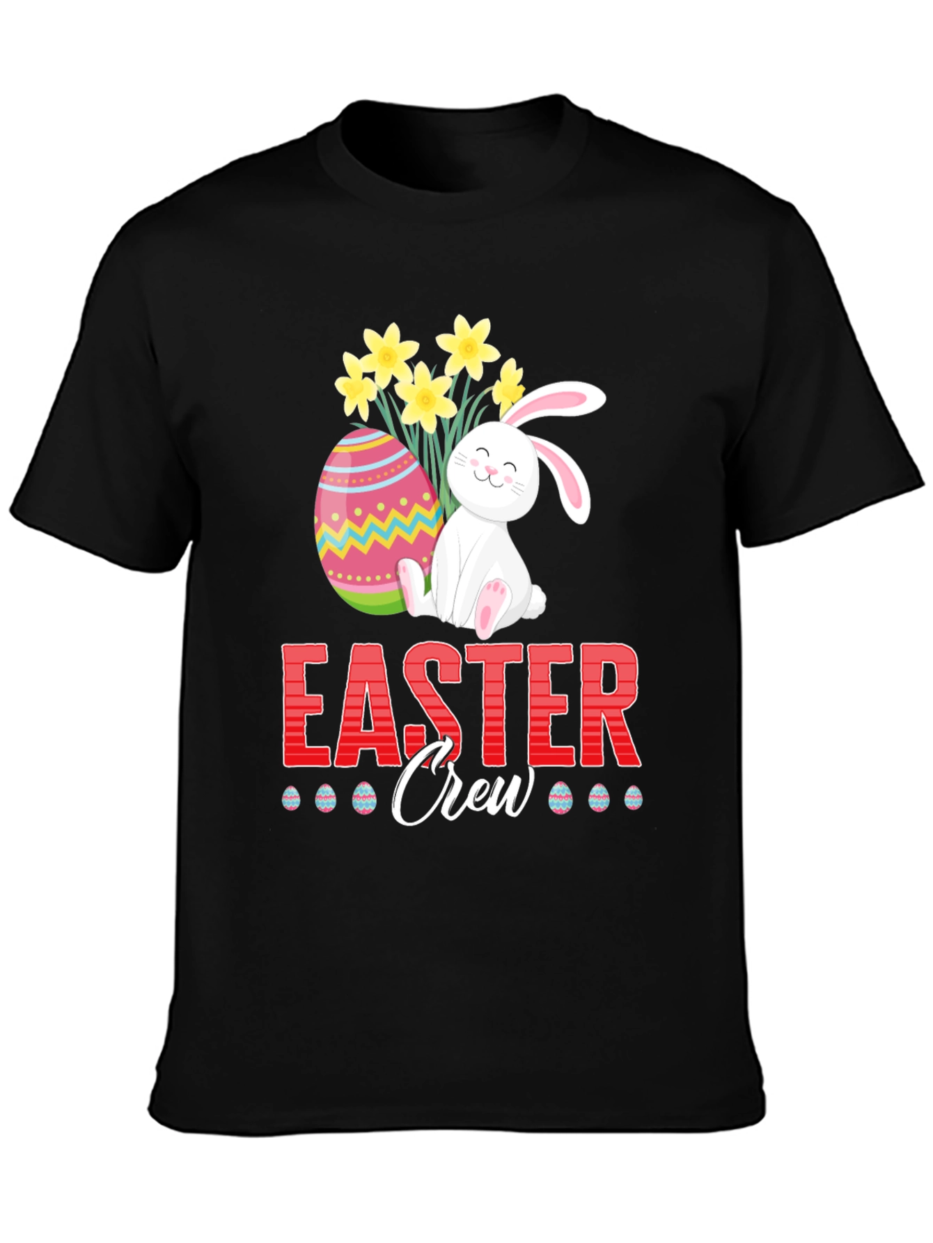Easter Crew T-Shirt - Bunny & Egg Graphic Tee