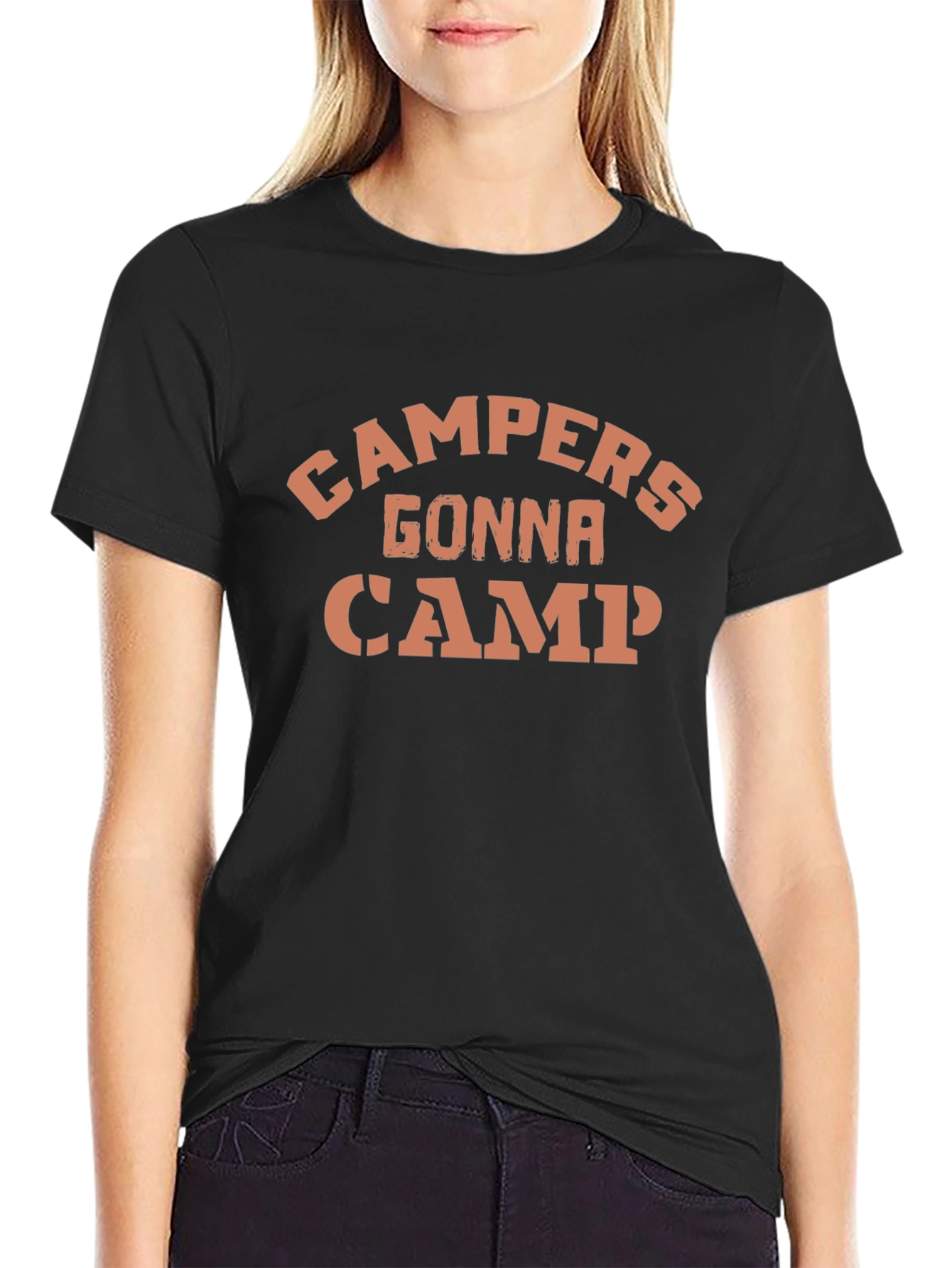 Campers Gonna Camp T-Shirt - Black