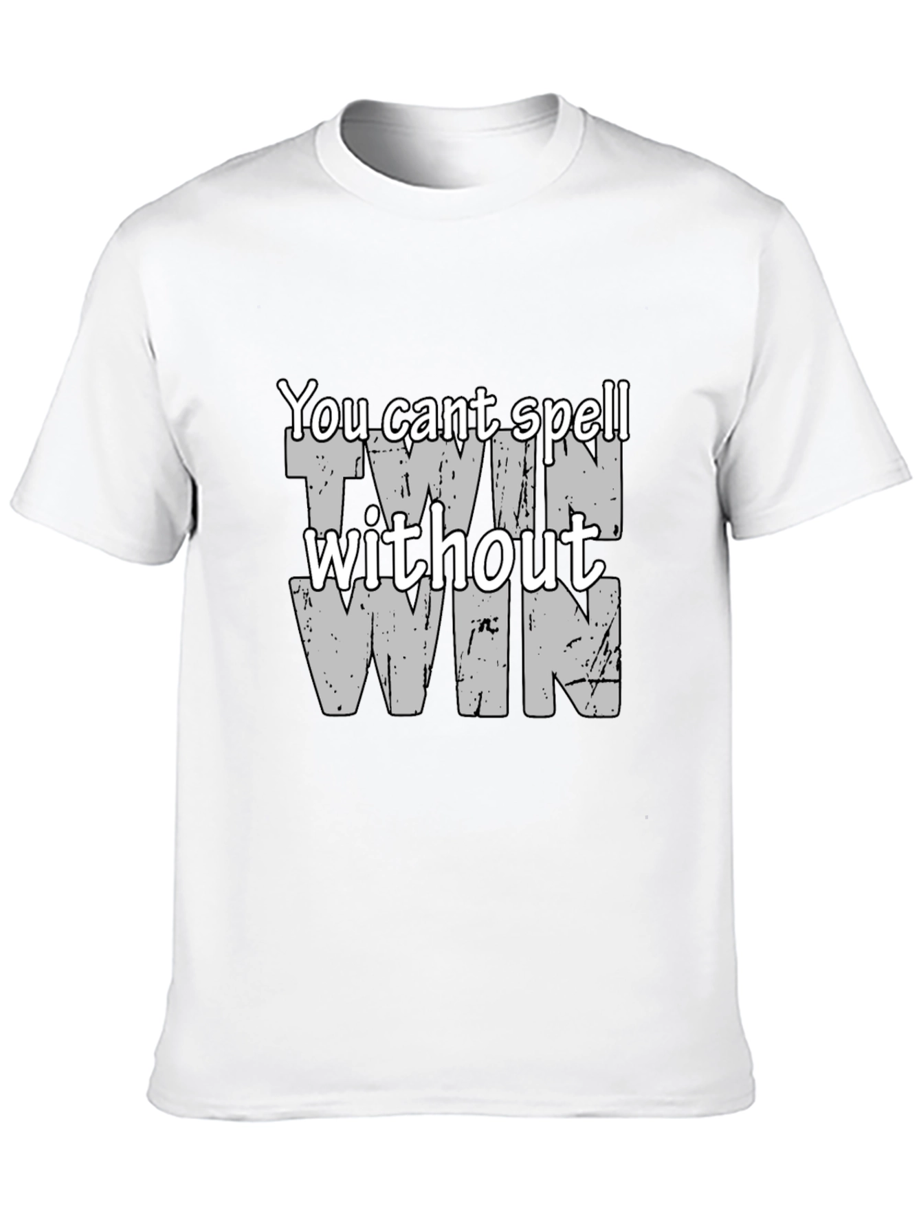 Twin Win Graphic Tee - Funny Slogan T-Shirt