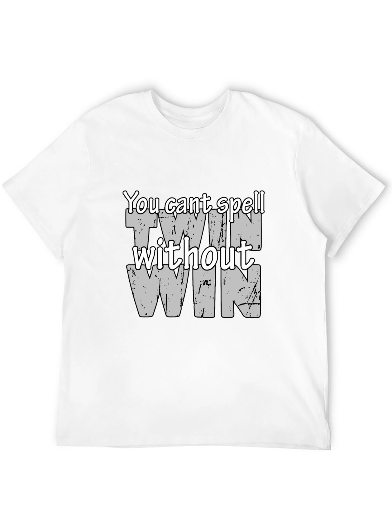 Twin Win Graphic Tee - Funny Slogan T-Shirt