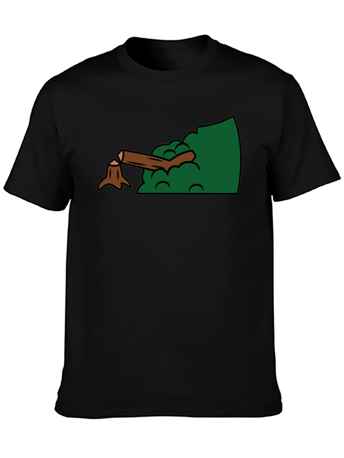 Funny Lumberjack Tree Stump Graphic T-Shirt