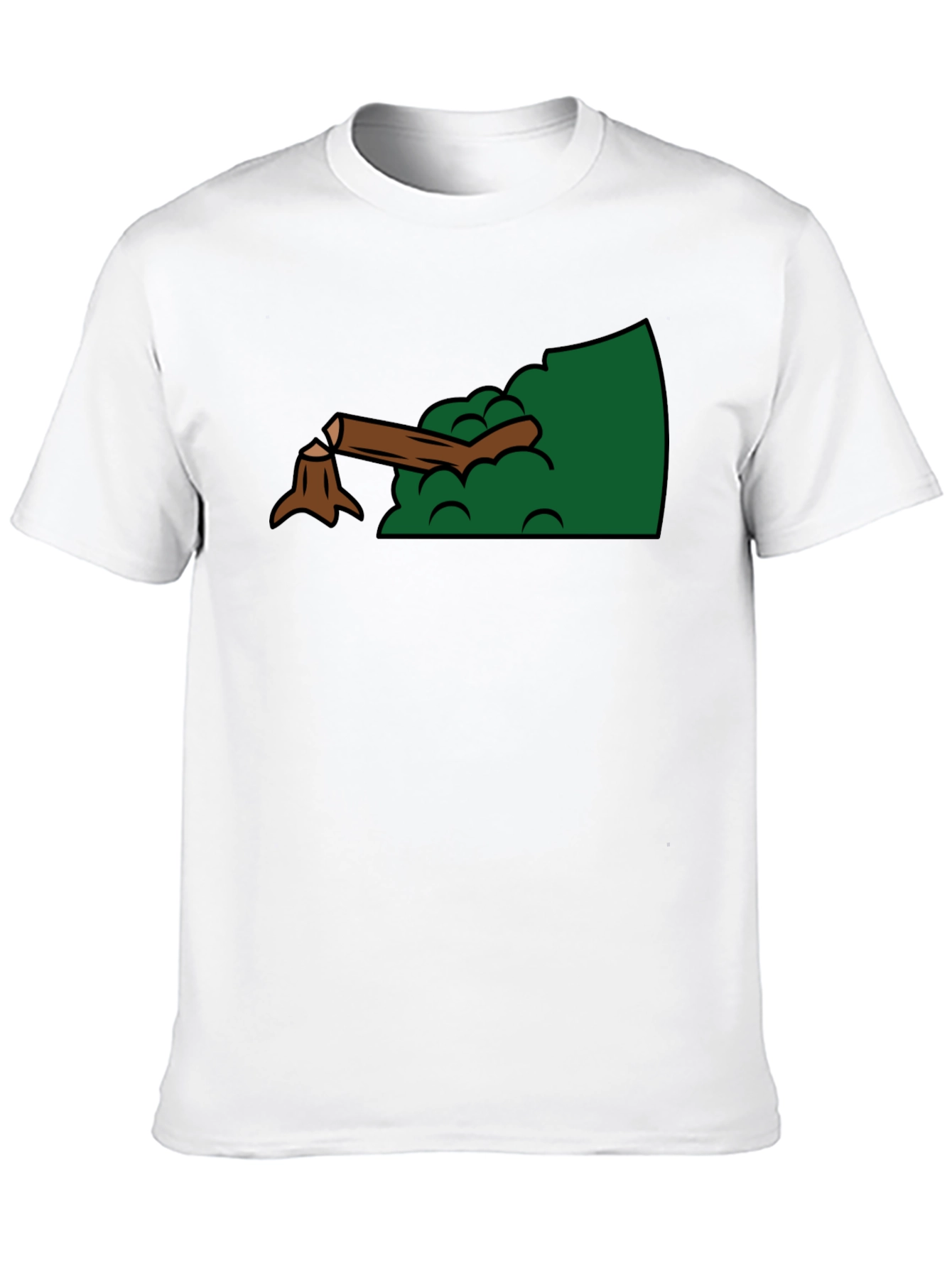 Funny Lumberjack Tree Stump Graphic T-Shirt
