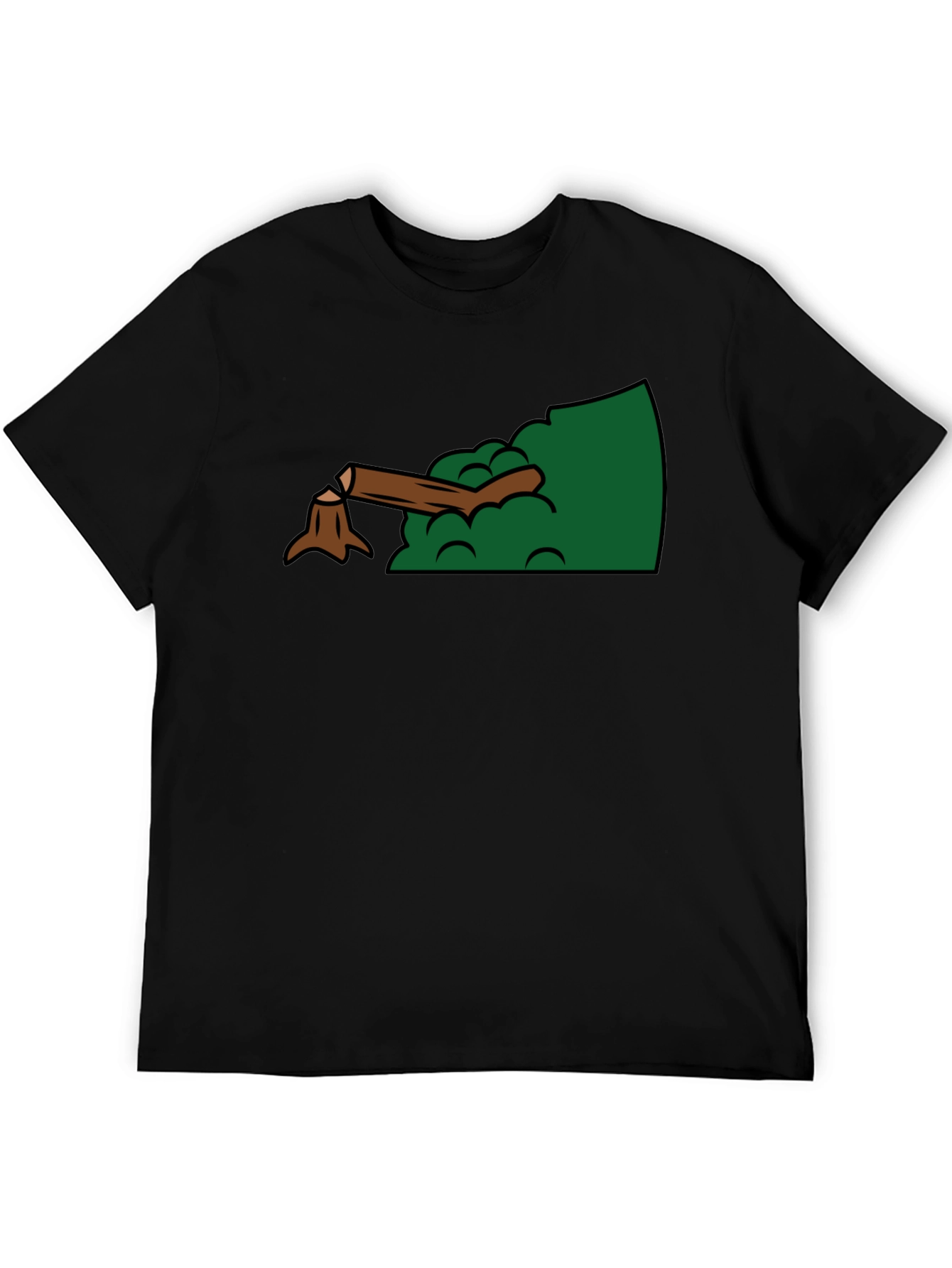 Funny Lumberjack Tree Stump Graphic T-Shirt