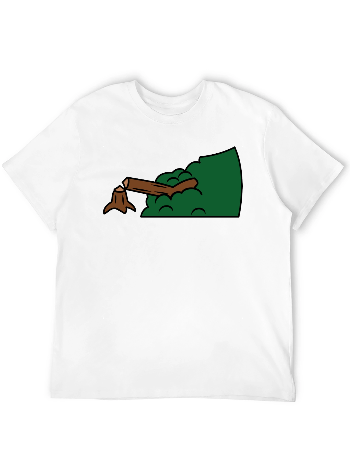 Funny Lumberjack Tree Stump Graphic T-Shirt