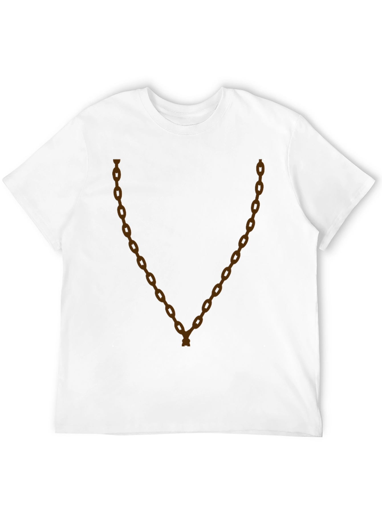 Mens Graphic Tee - Chain Design - Casual Style