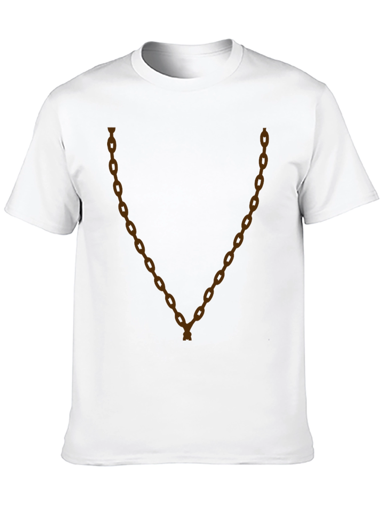 Mens Graphic Tee - Chain Design - Casual Style