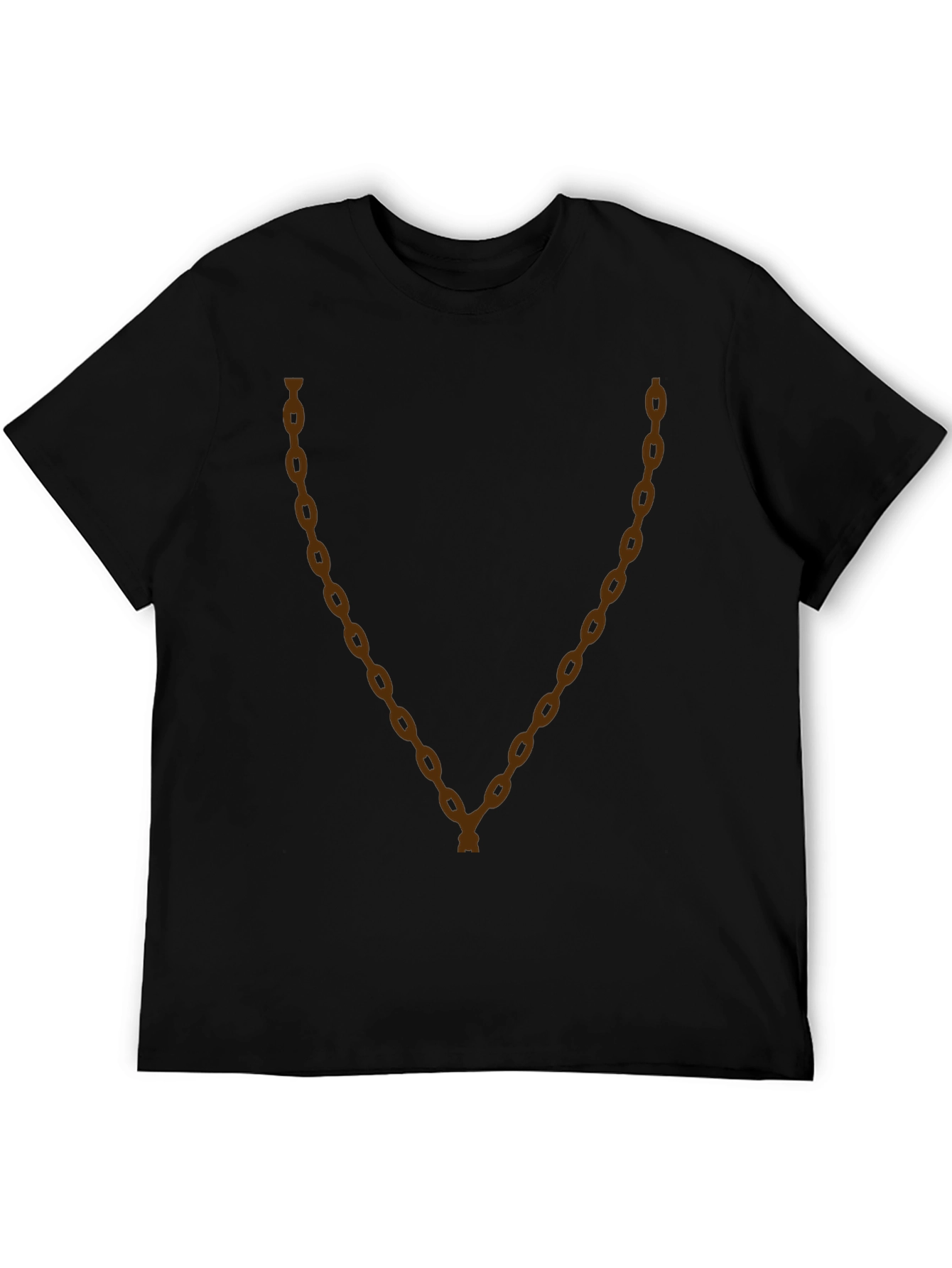 Mens Graphic Tee - Chain Design - Casual Style