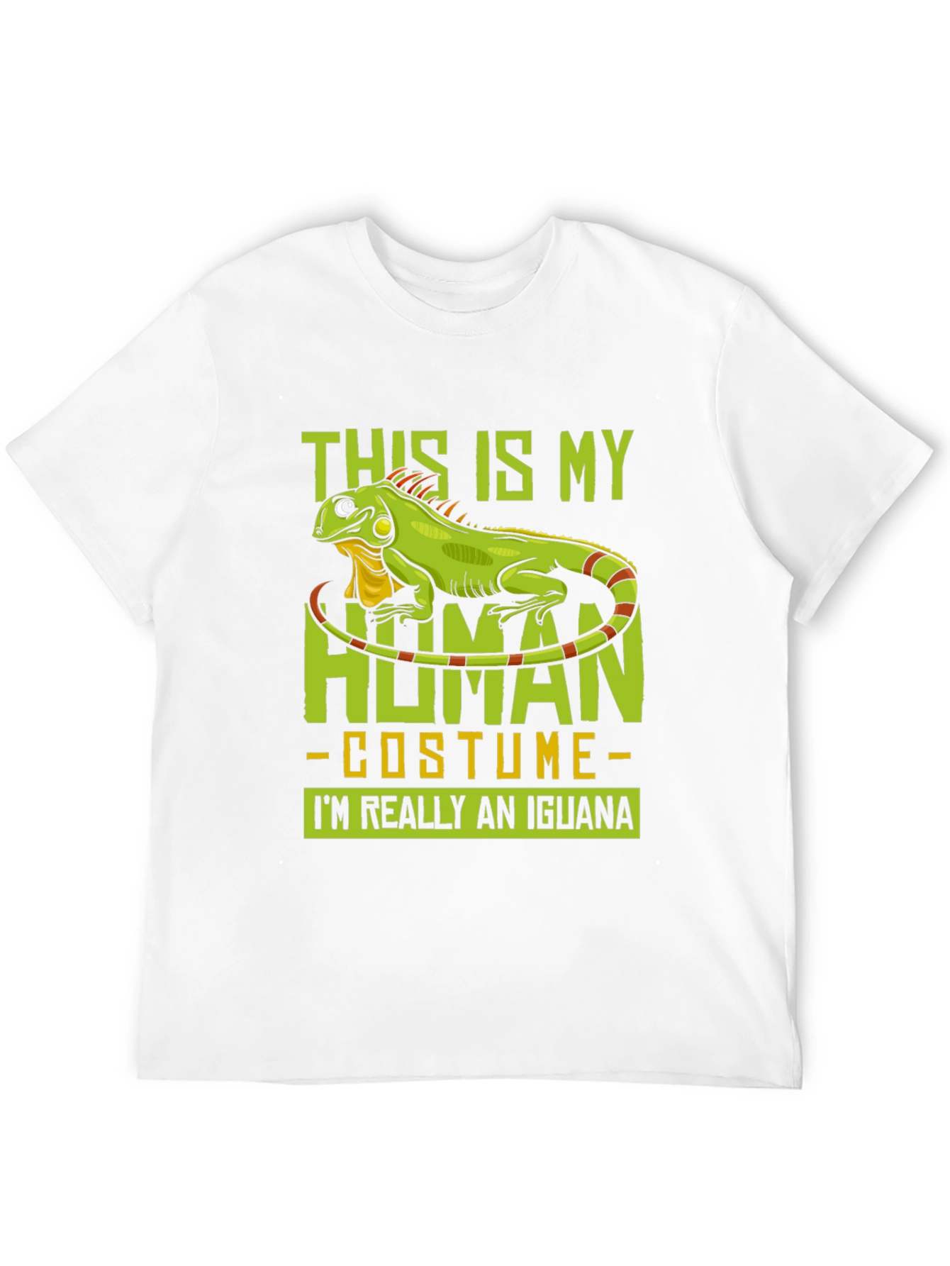 Iguana Human Costume Funny Graphic T-Shirt
