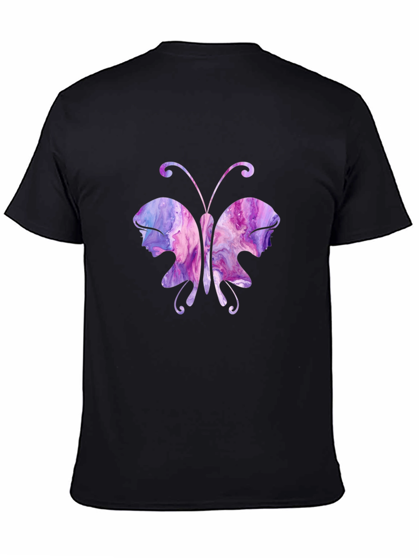 Butterfly Portrait T-Shirt - Unique Art Tee