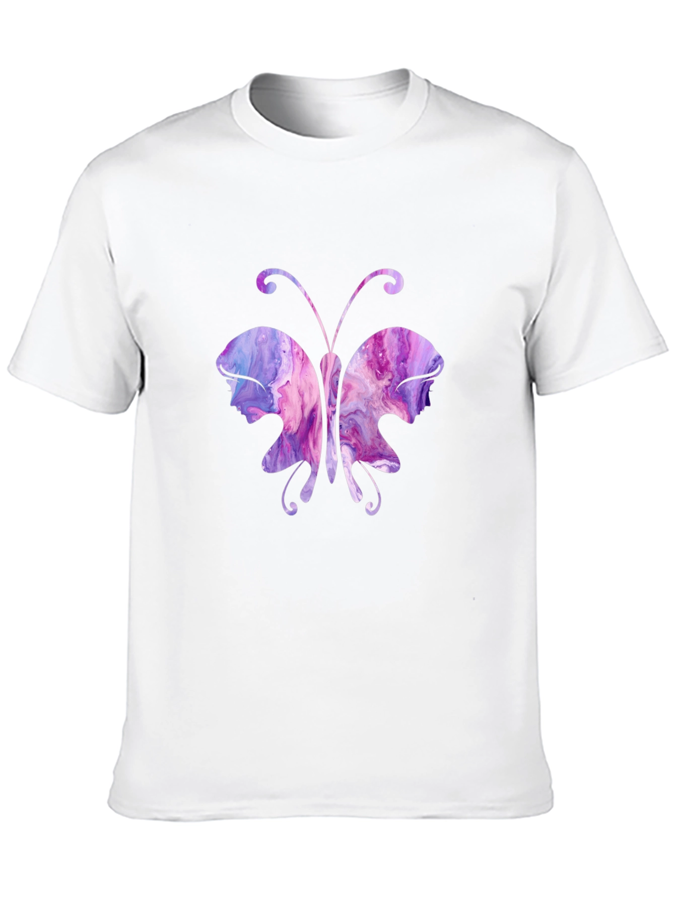 Butterfly Portrait T-Shirt - Unique Art Tee