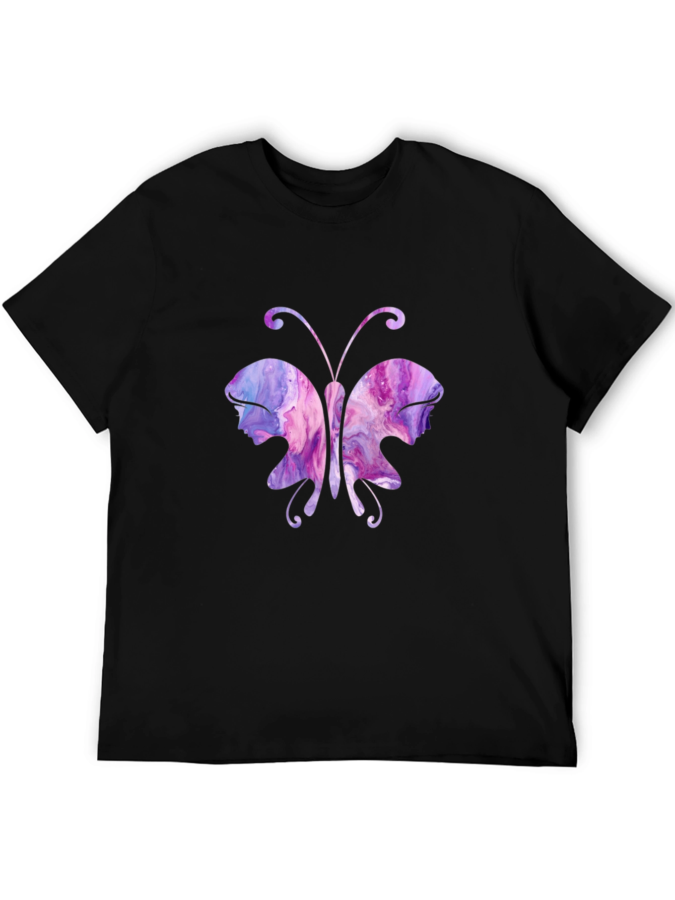 Butterfly Portrait T-Shirt - Unique Art Tee